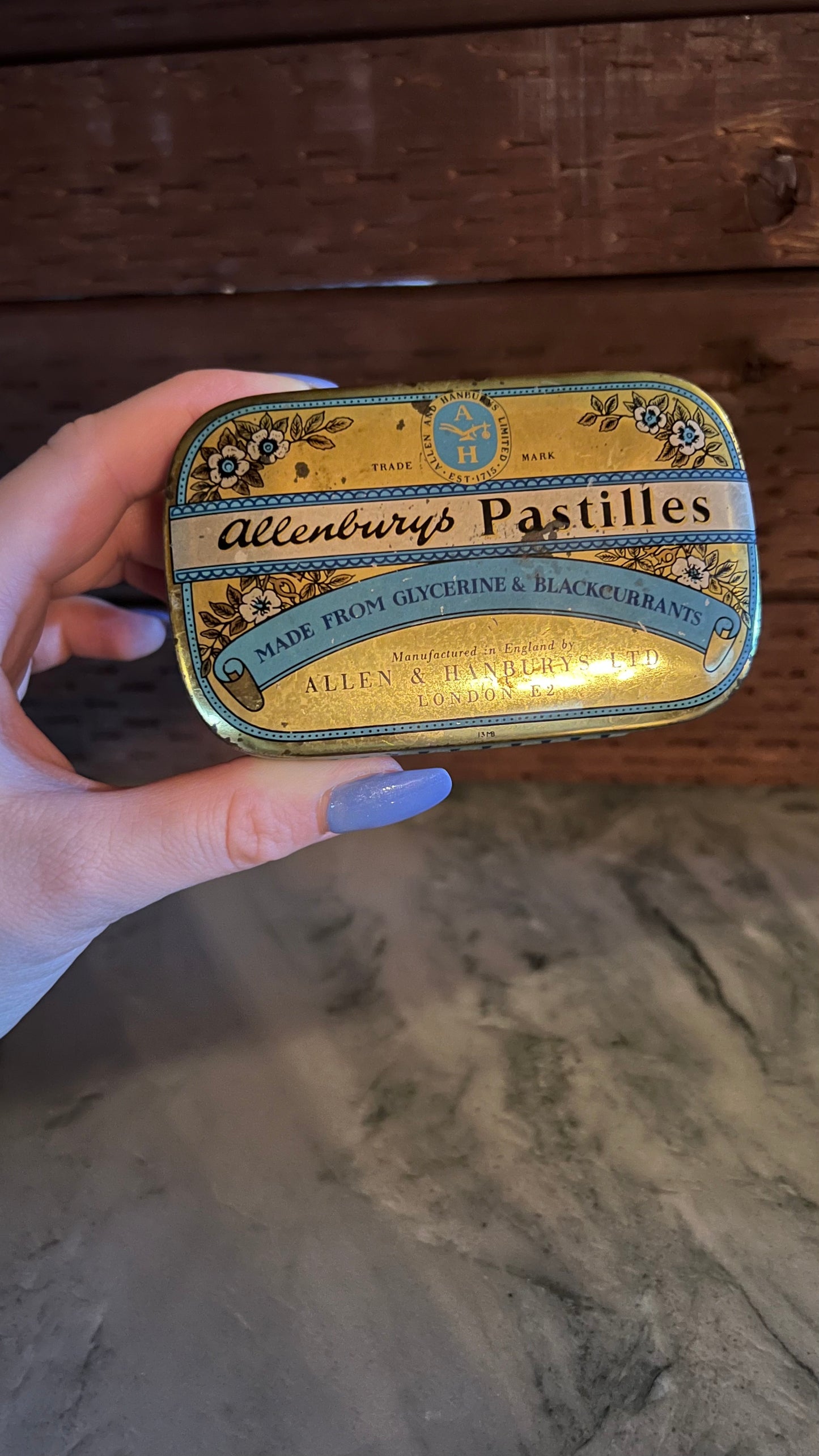 Vintage Allenburys Pastilles Tin