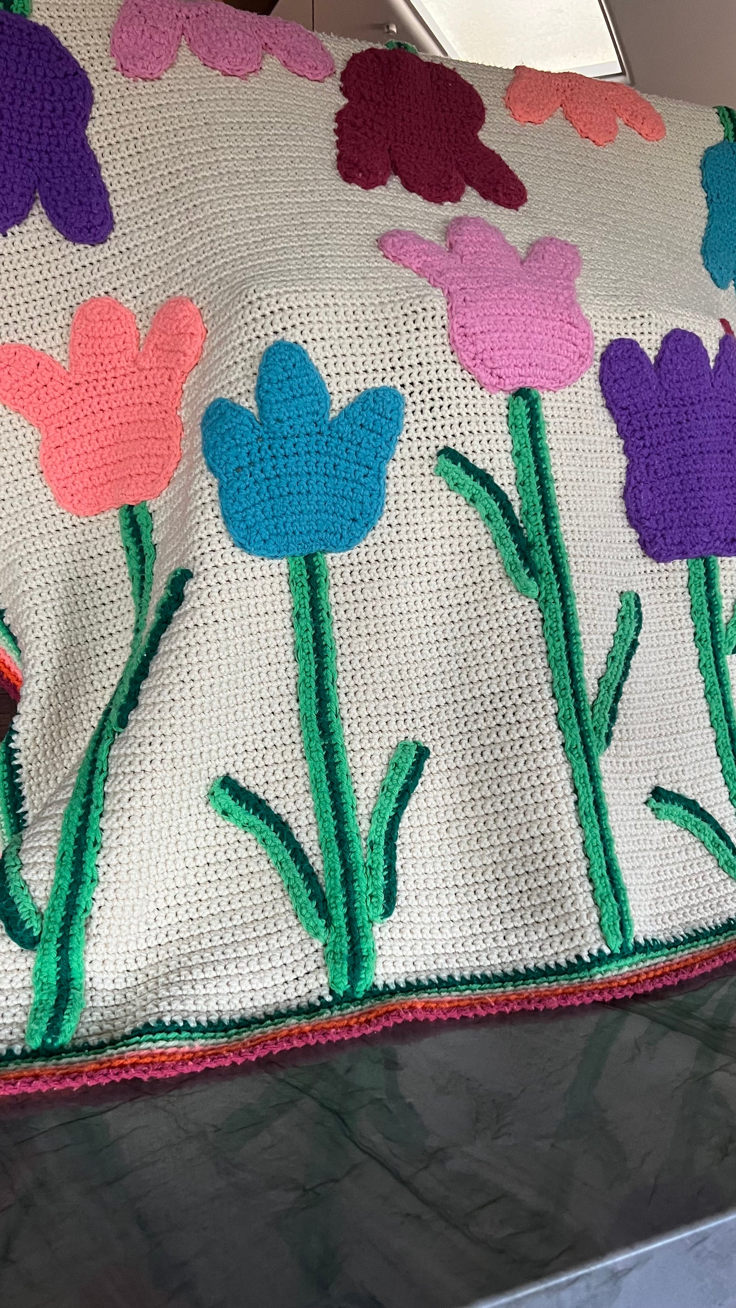 Vintage Tulip Afghan