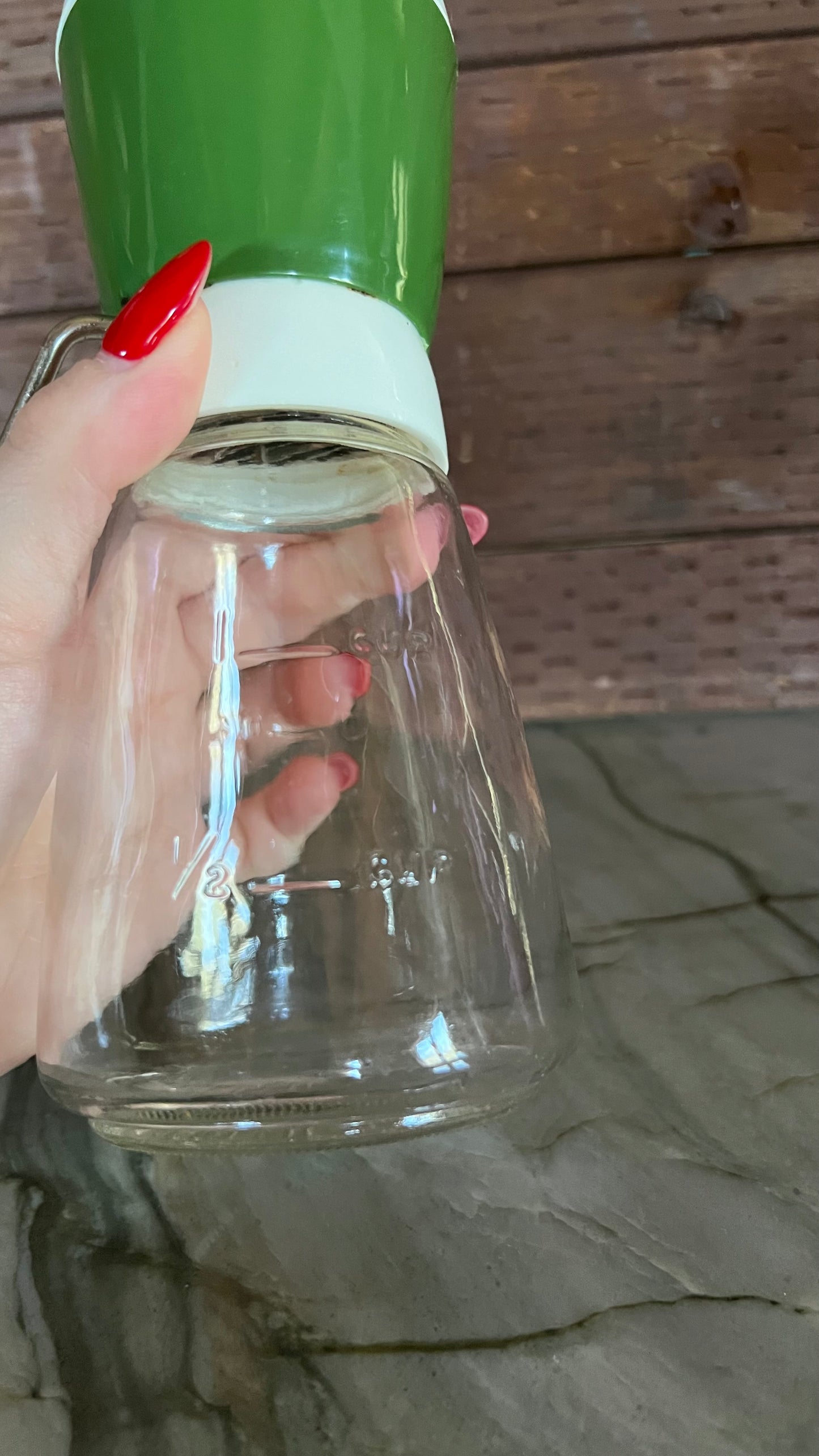 Vintage Glass Nut Grinder