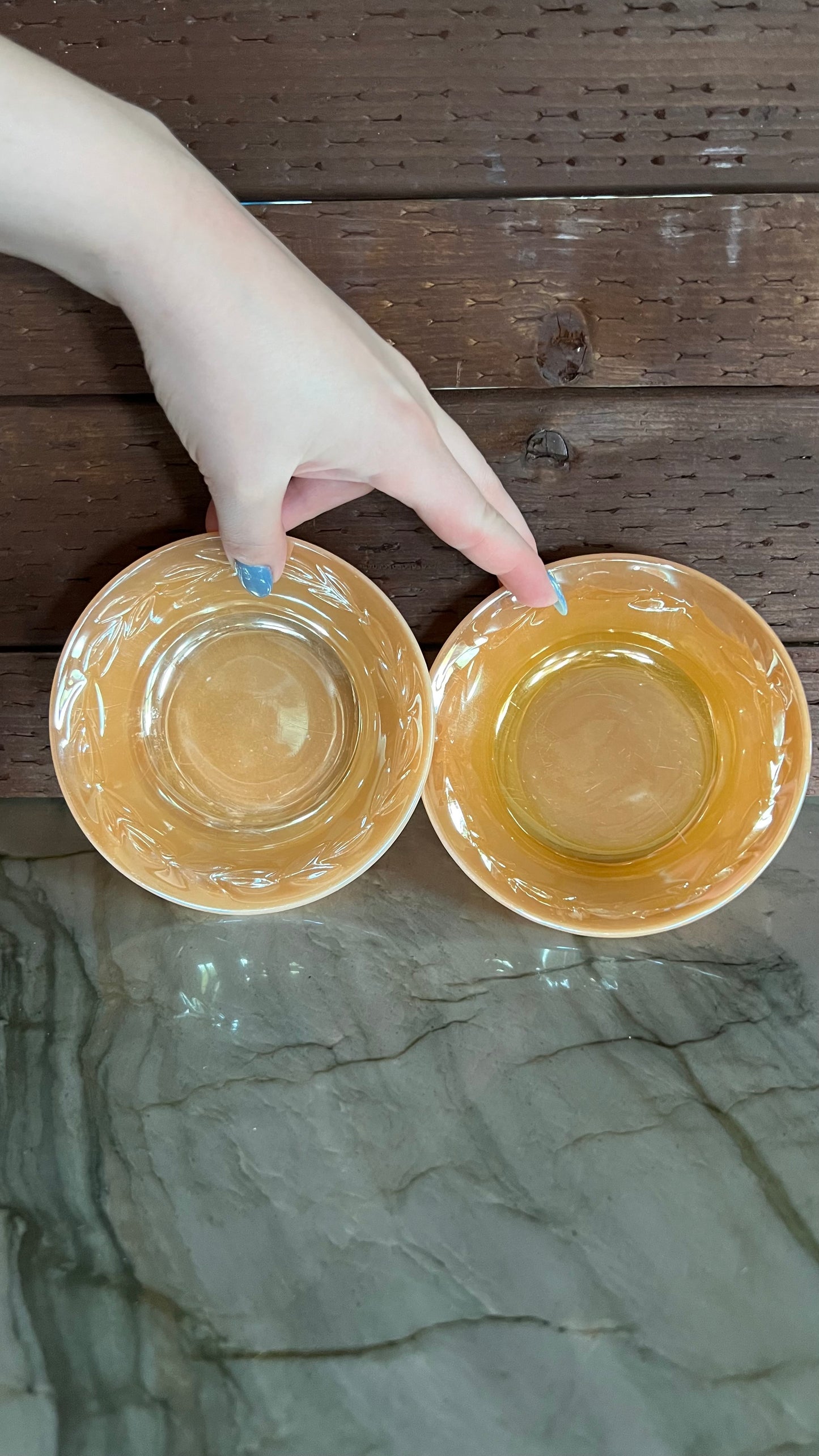 Fire King Peach Lustre Dishes