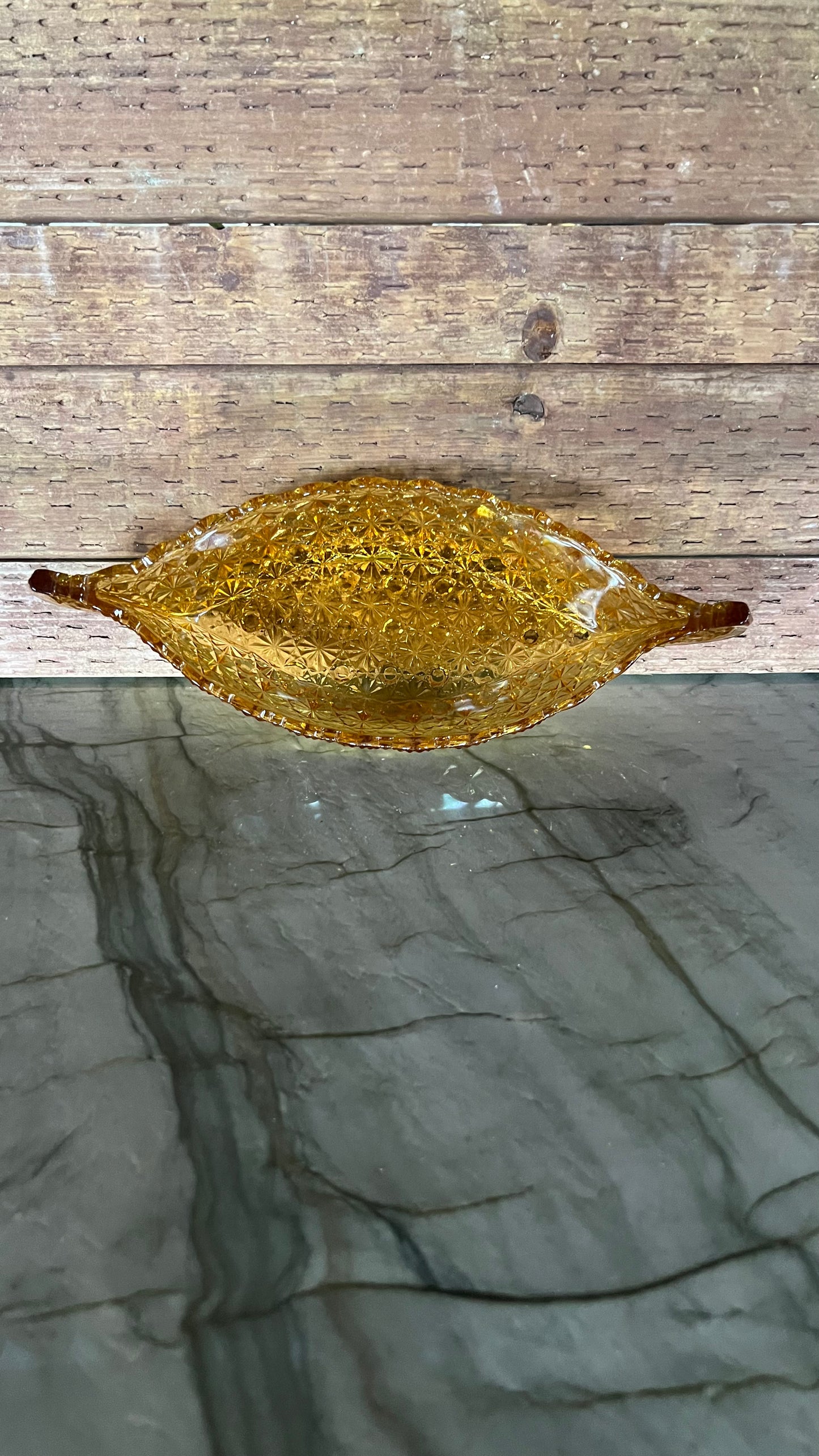 Fenton Glass Canoe Dish