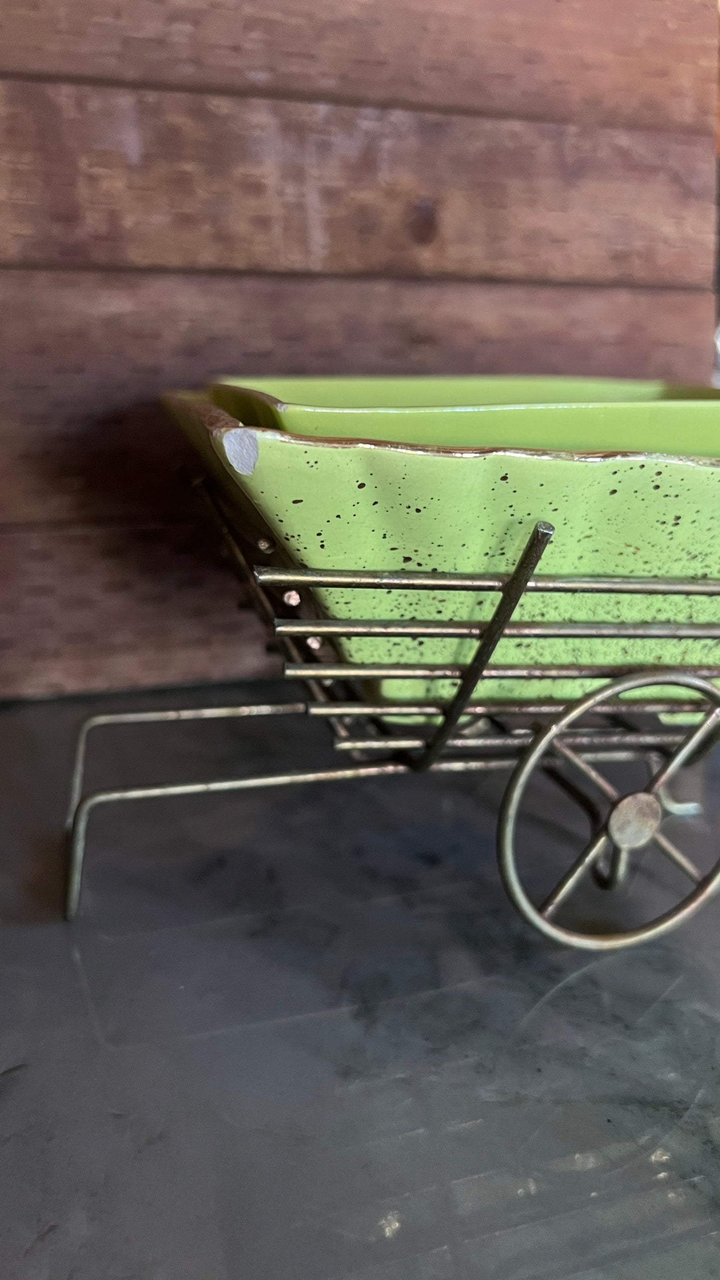 Vintage Fluted Green Dish Set