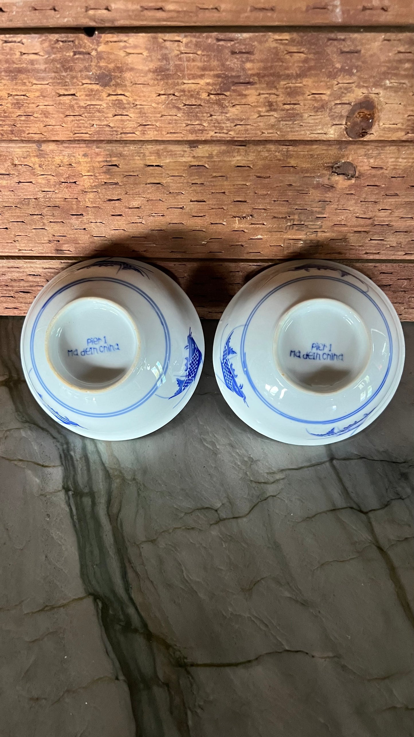 Vintage Pier 1 Koi Fish Dishes