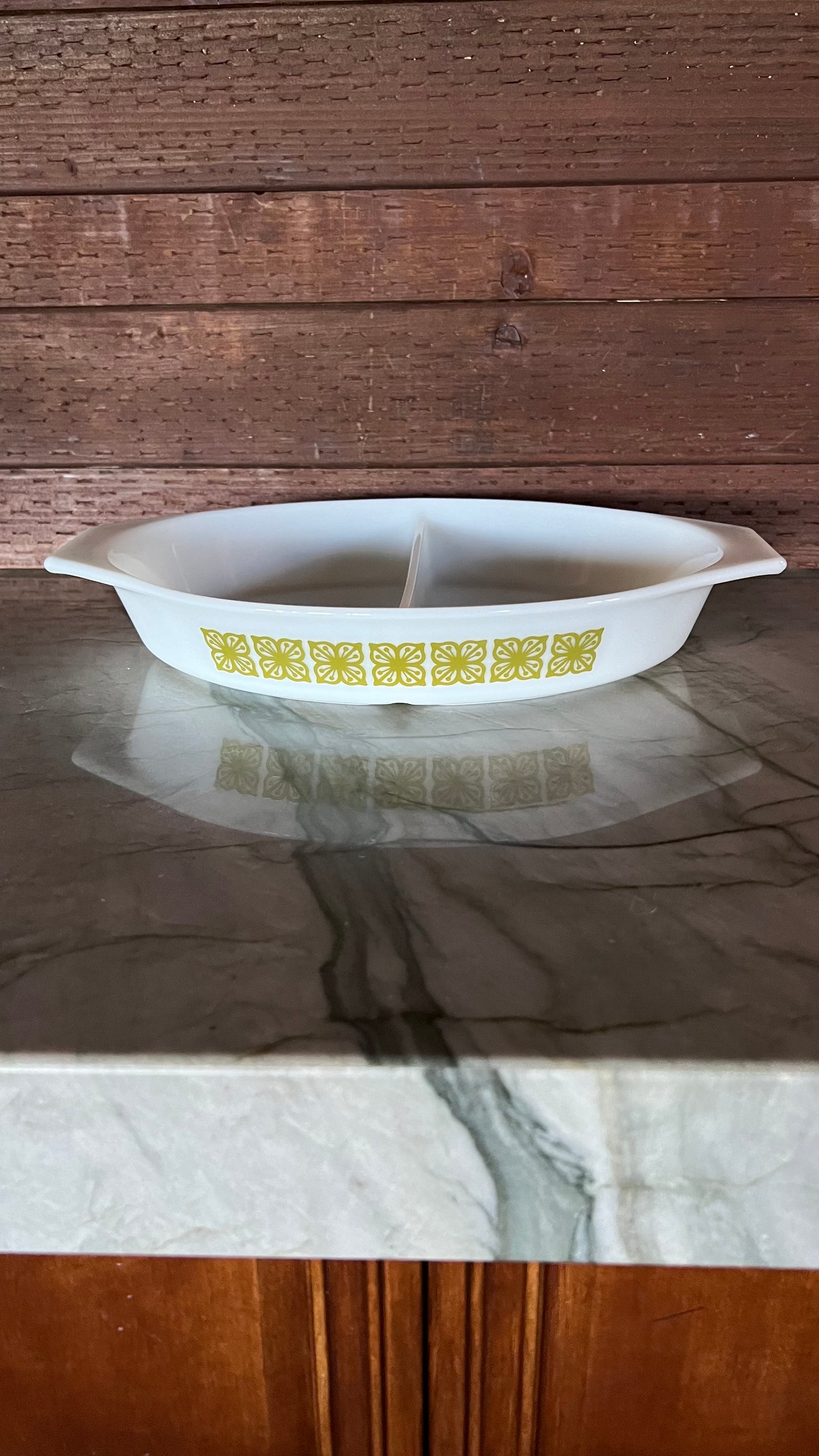 Pyrex Divided Casserole Dish