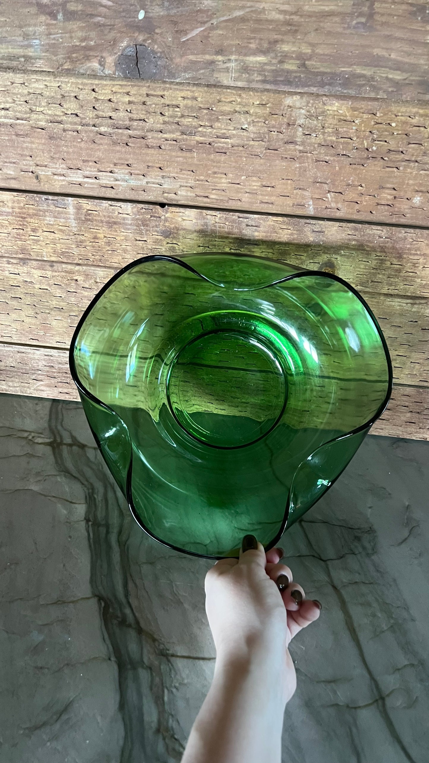 Anchor Hocking Emerald Green Large Bowl