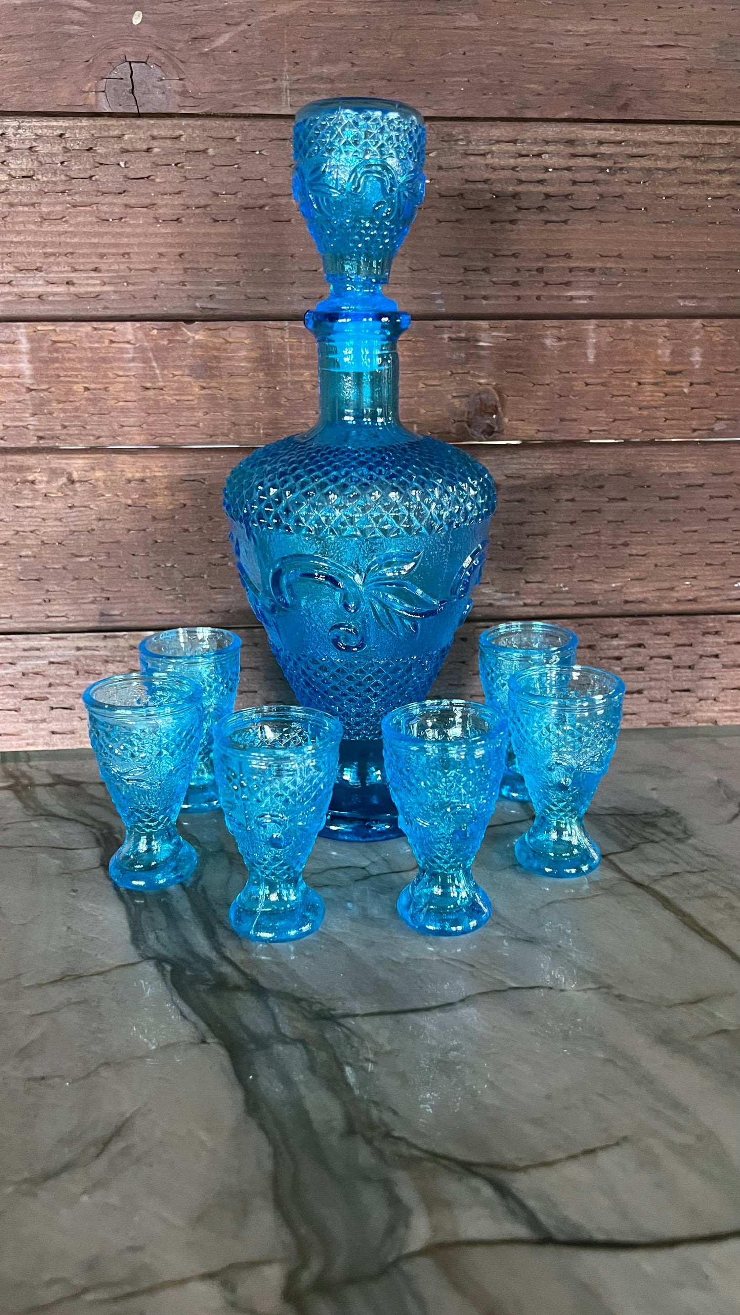 Vintage Decanter and Glass Set