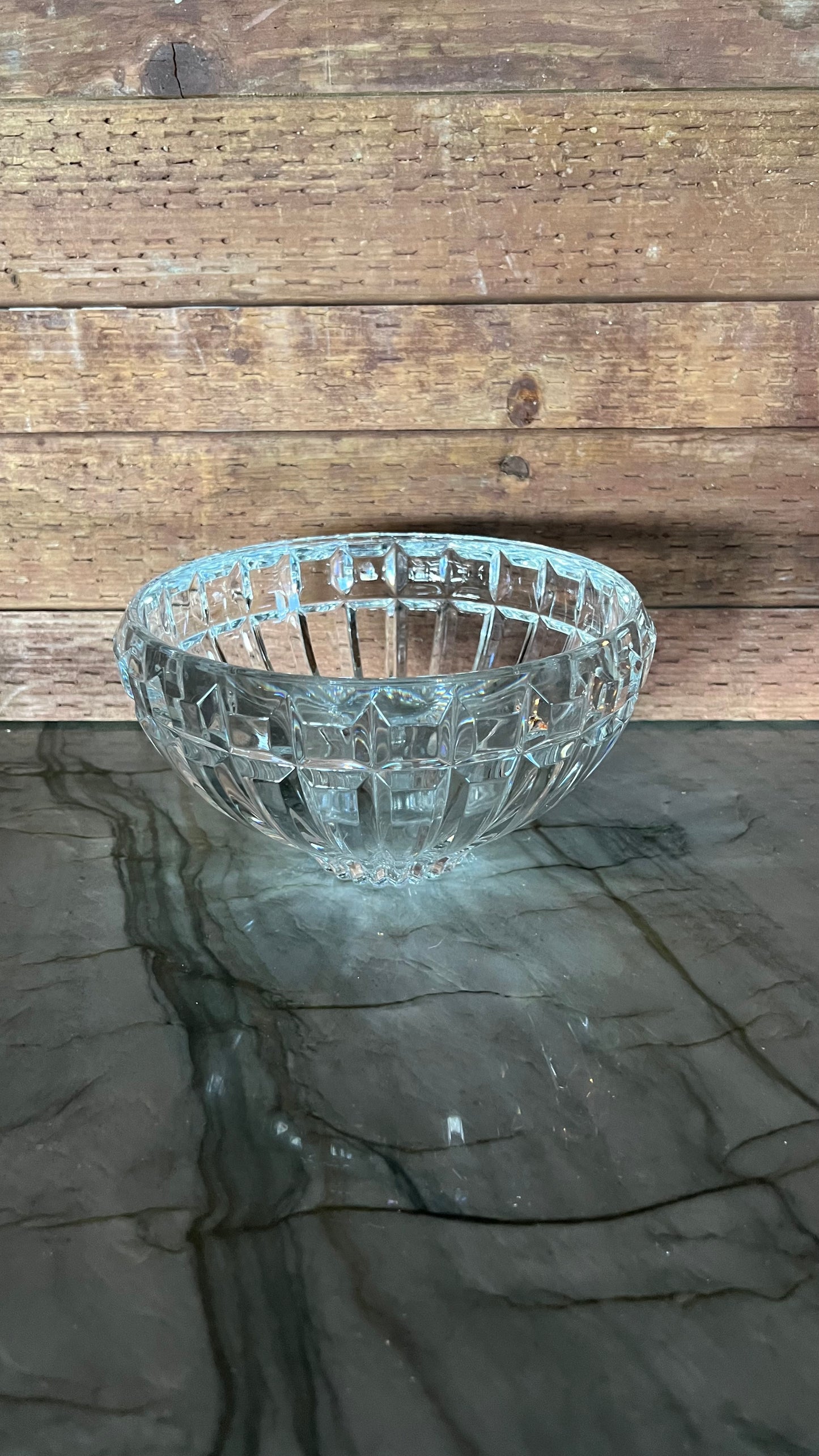 Vintage Mikasa Reflections Led Crystal Bowl