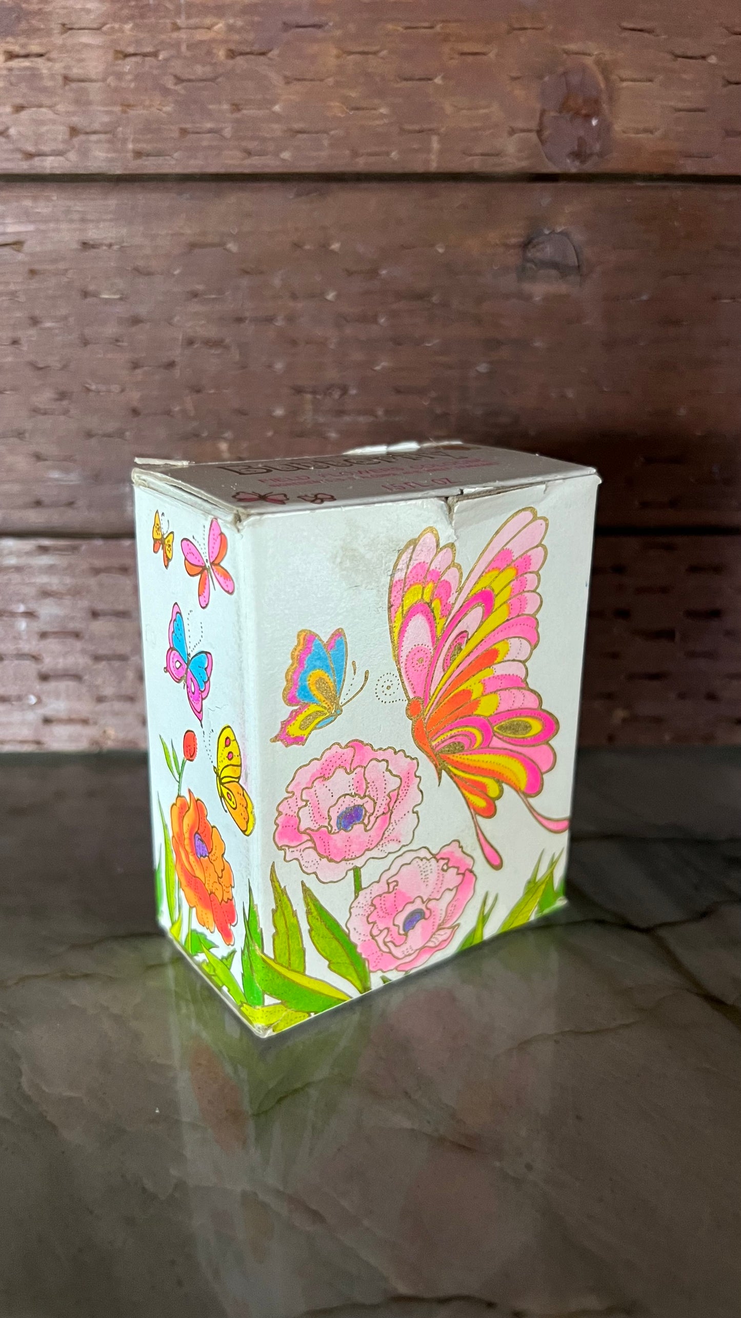 Avon Field Flowers Cologne Butterfly Canister