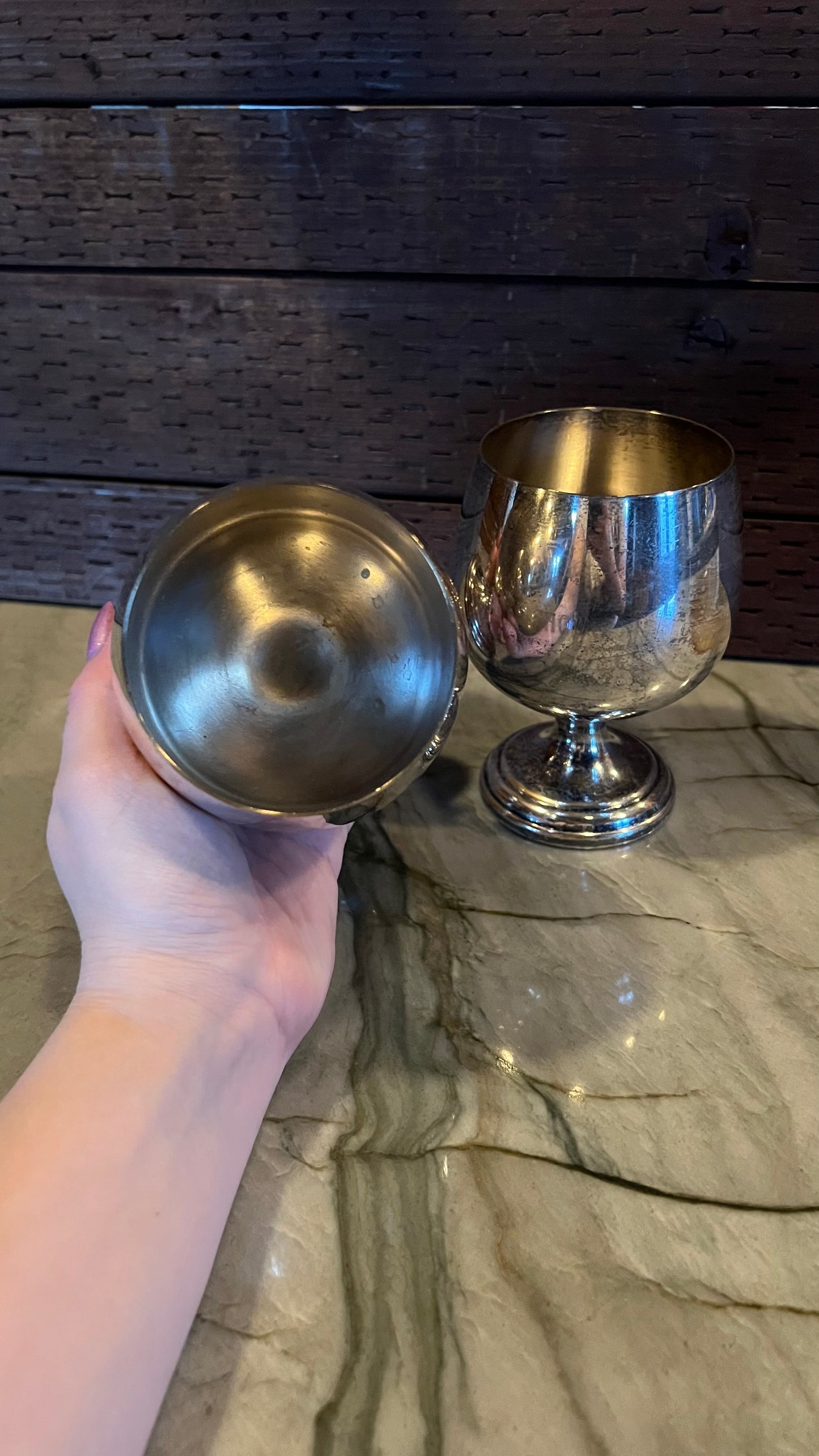 Vintage Silver Goblets