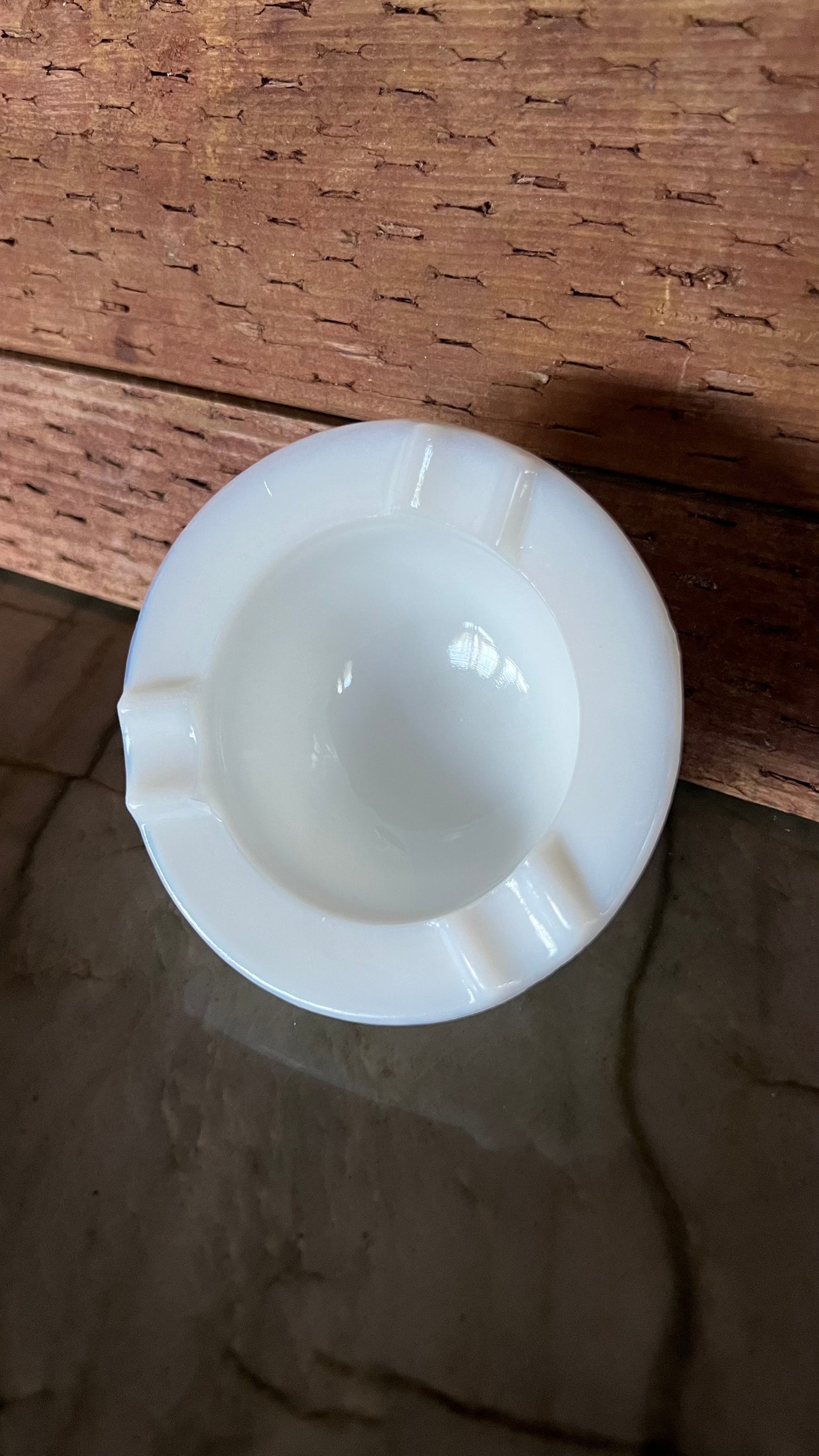 Vintage Fenton Milk Glass Ashtray