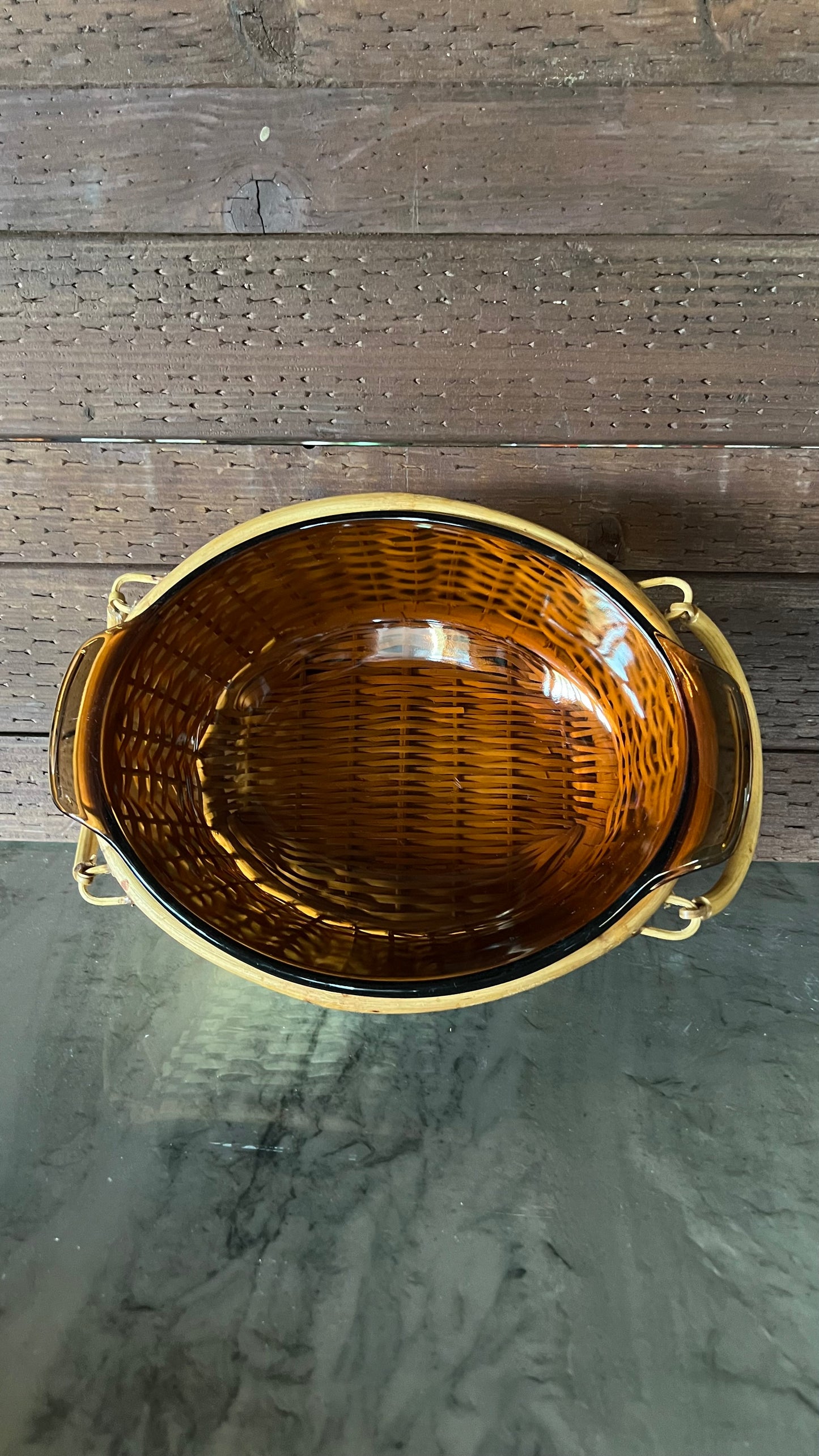 Anchor Hocking Serving Dish with Basket