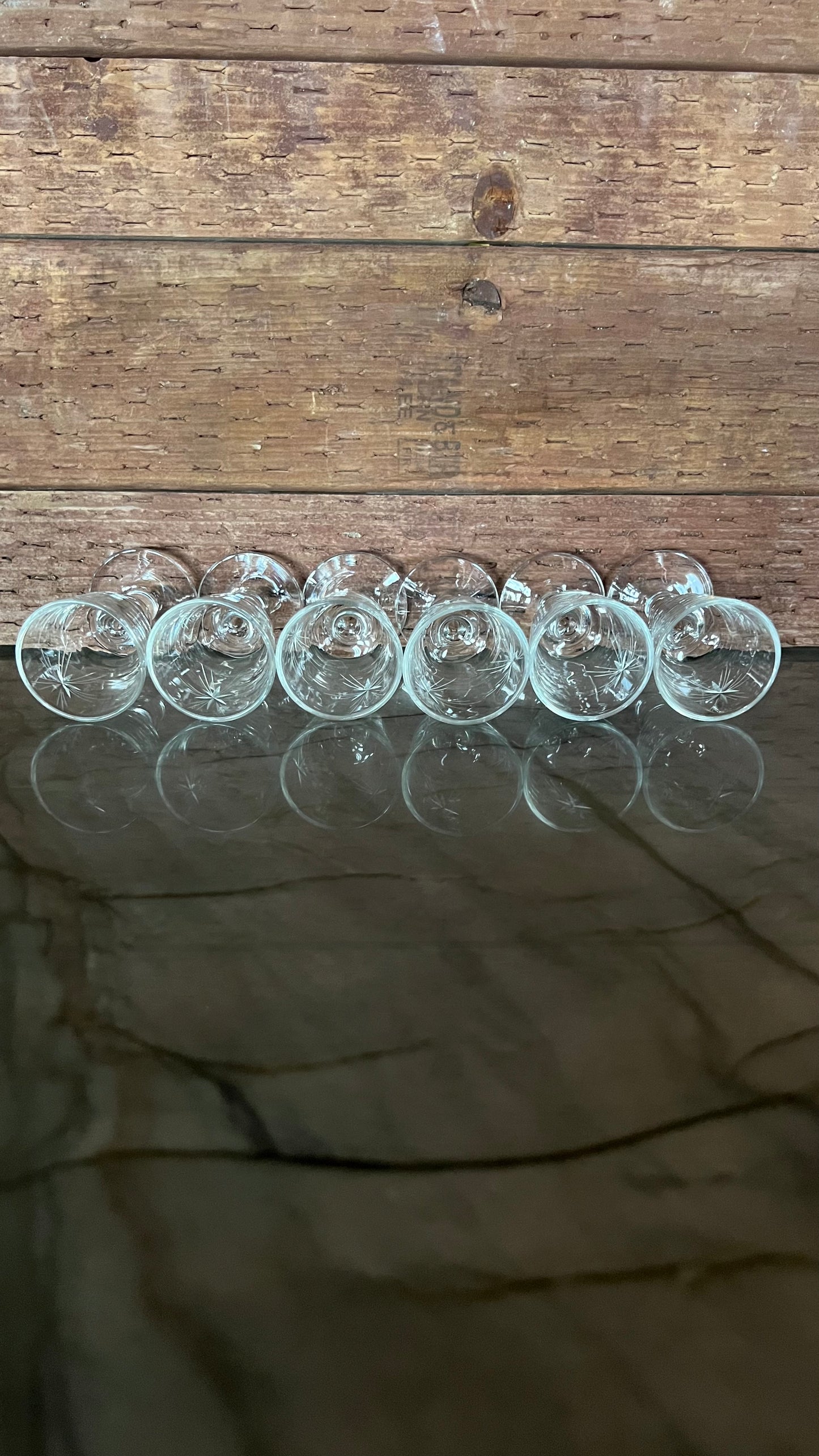 Antique Arcadia Starburst Glasses Mini Size