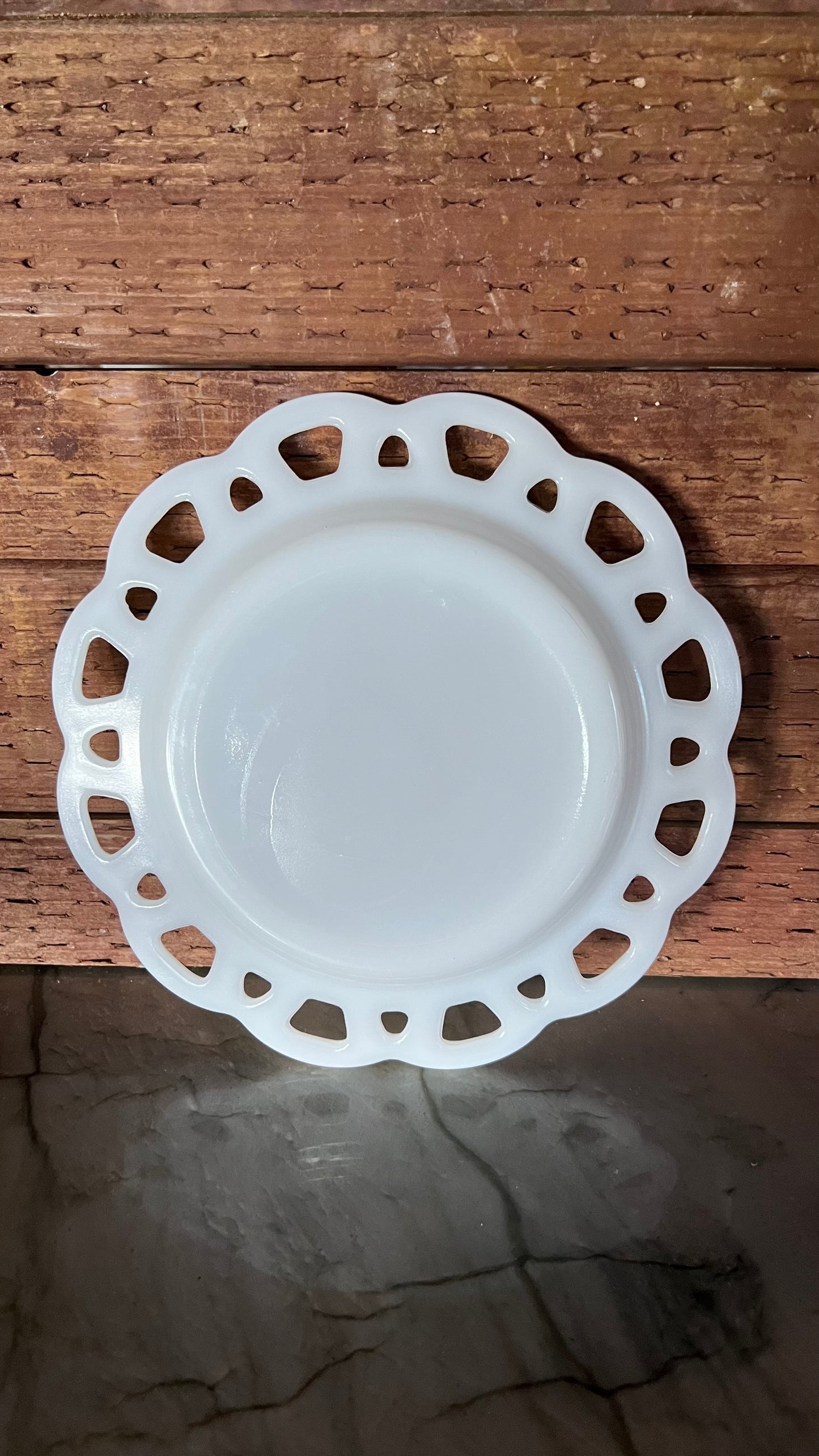 Hazel Atlas Small Milk Glass Plate