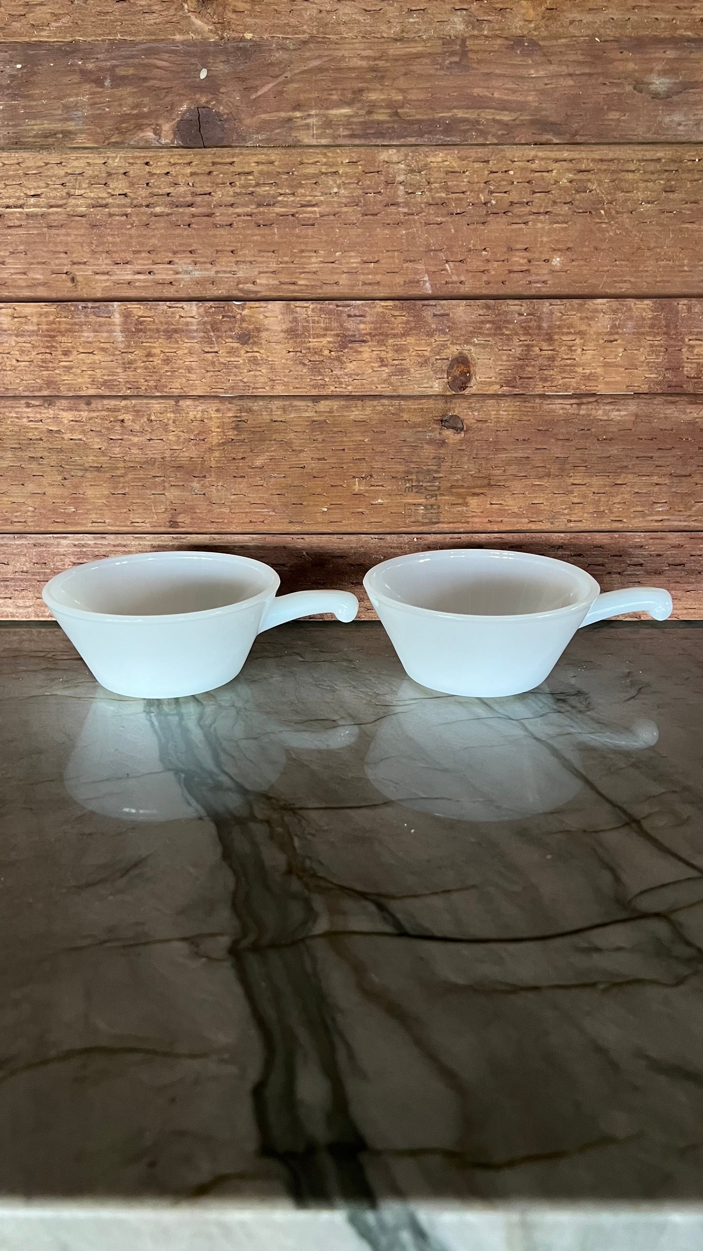 Anchor Hocking/Fire King Milk Glass Soup Bowls