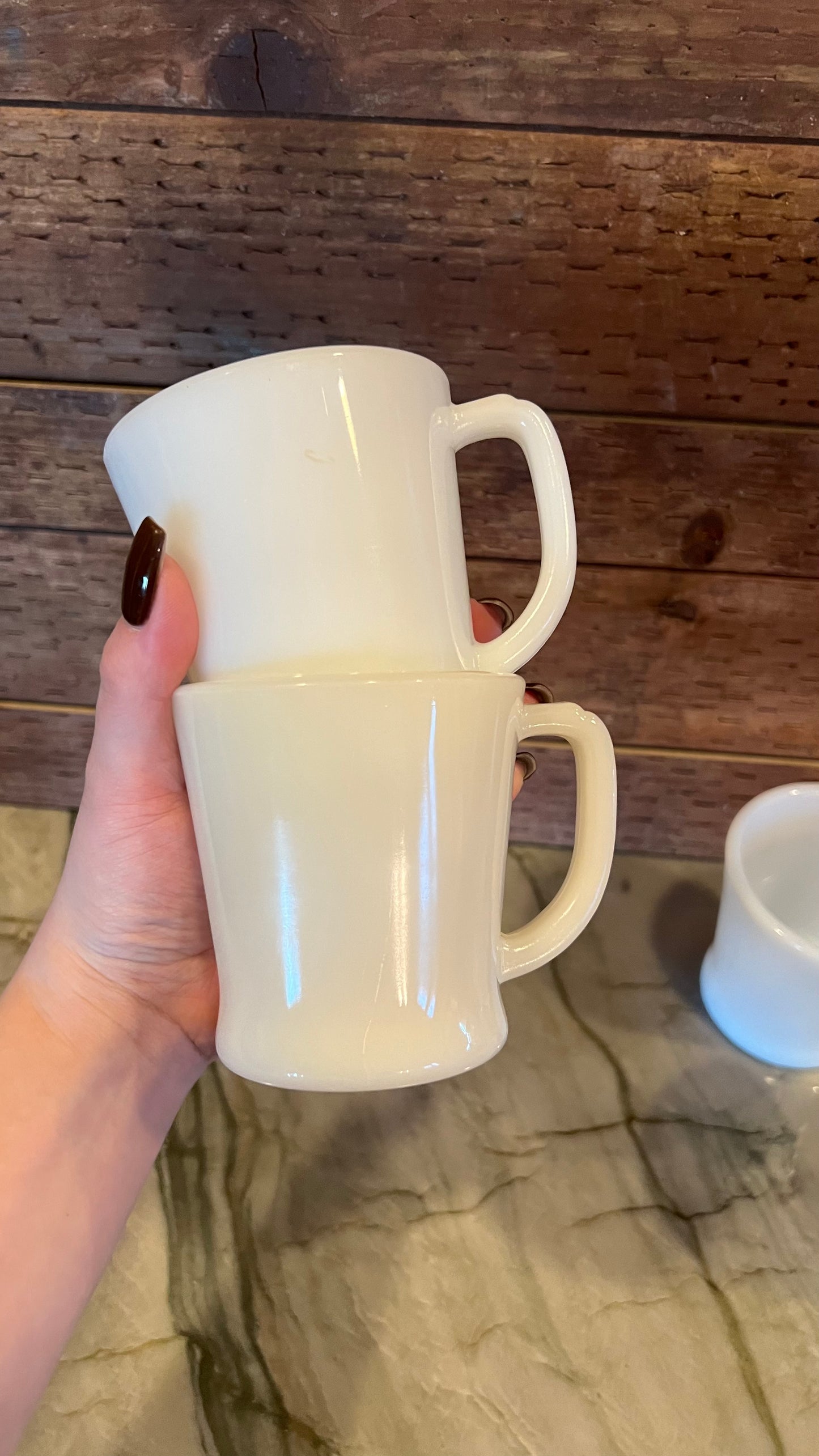 Fire King Milk Glass Mugs