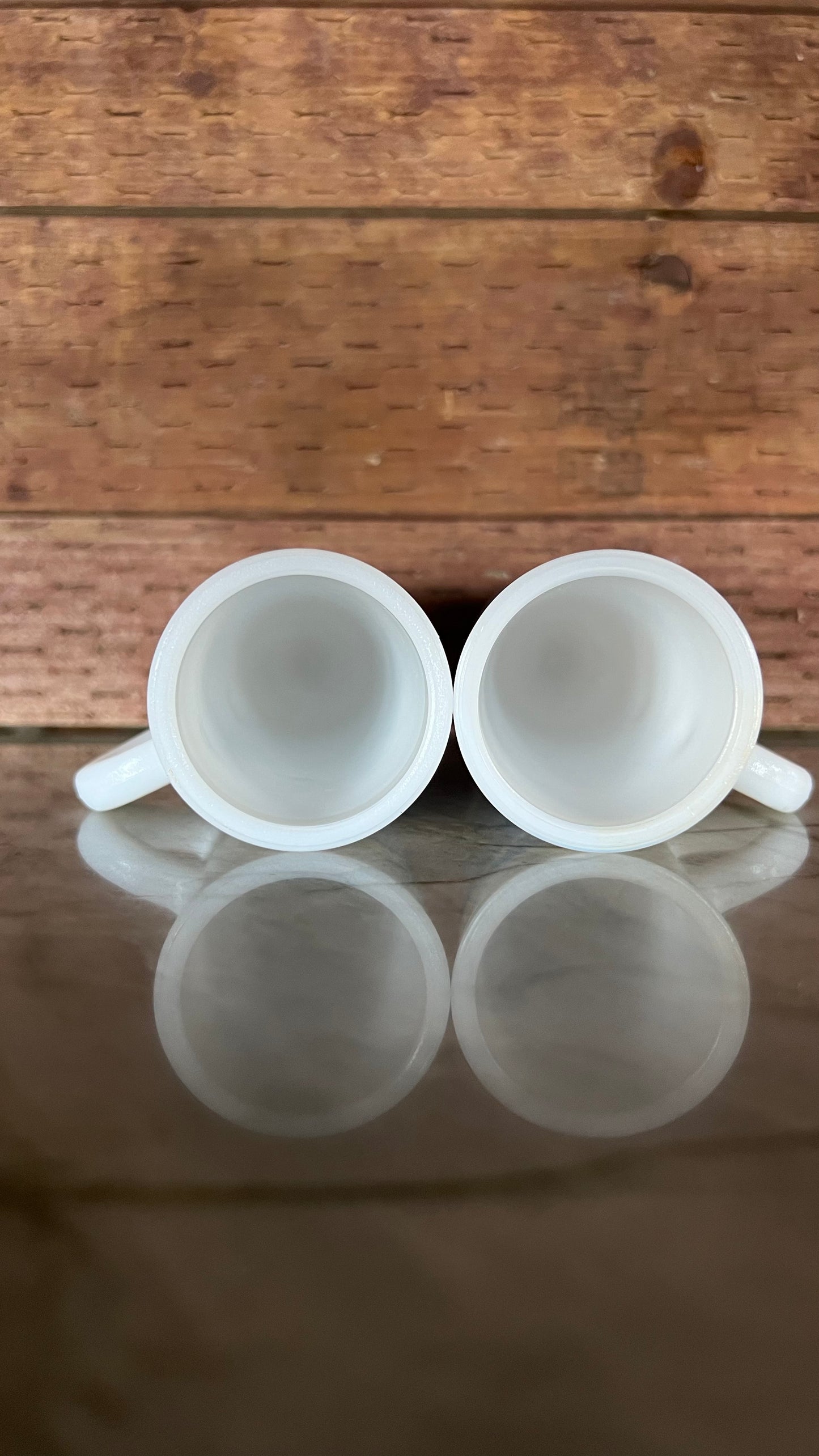 Avon Milk Glass Pedestal Demitasse Glasses