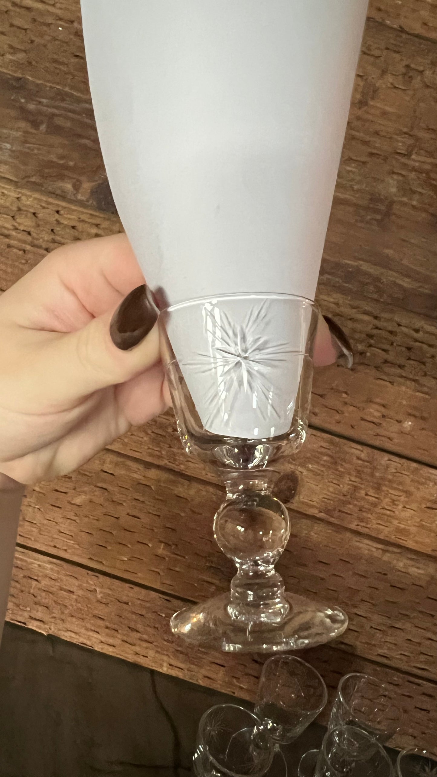 Antique Arcadia Starburst Glasses Mini Size