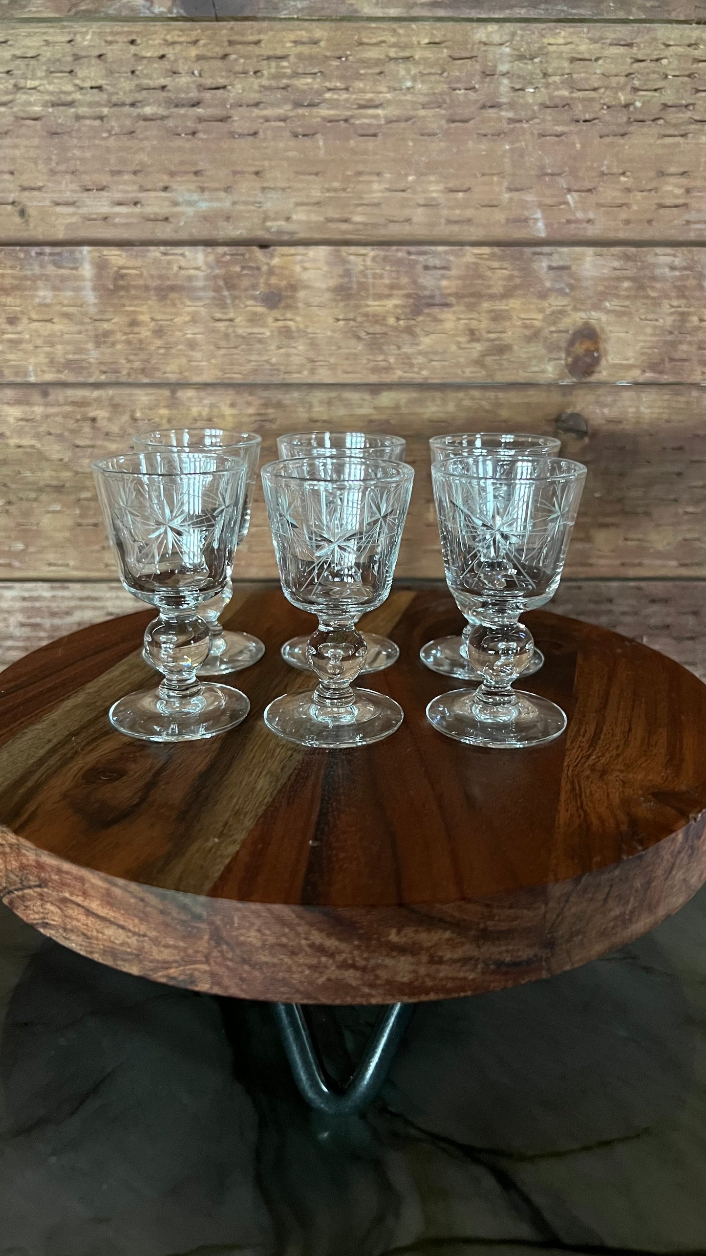 Antique Arcadia Starburst Glasses Mini Size