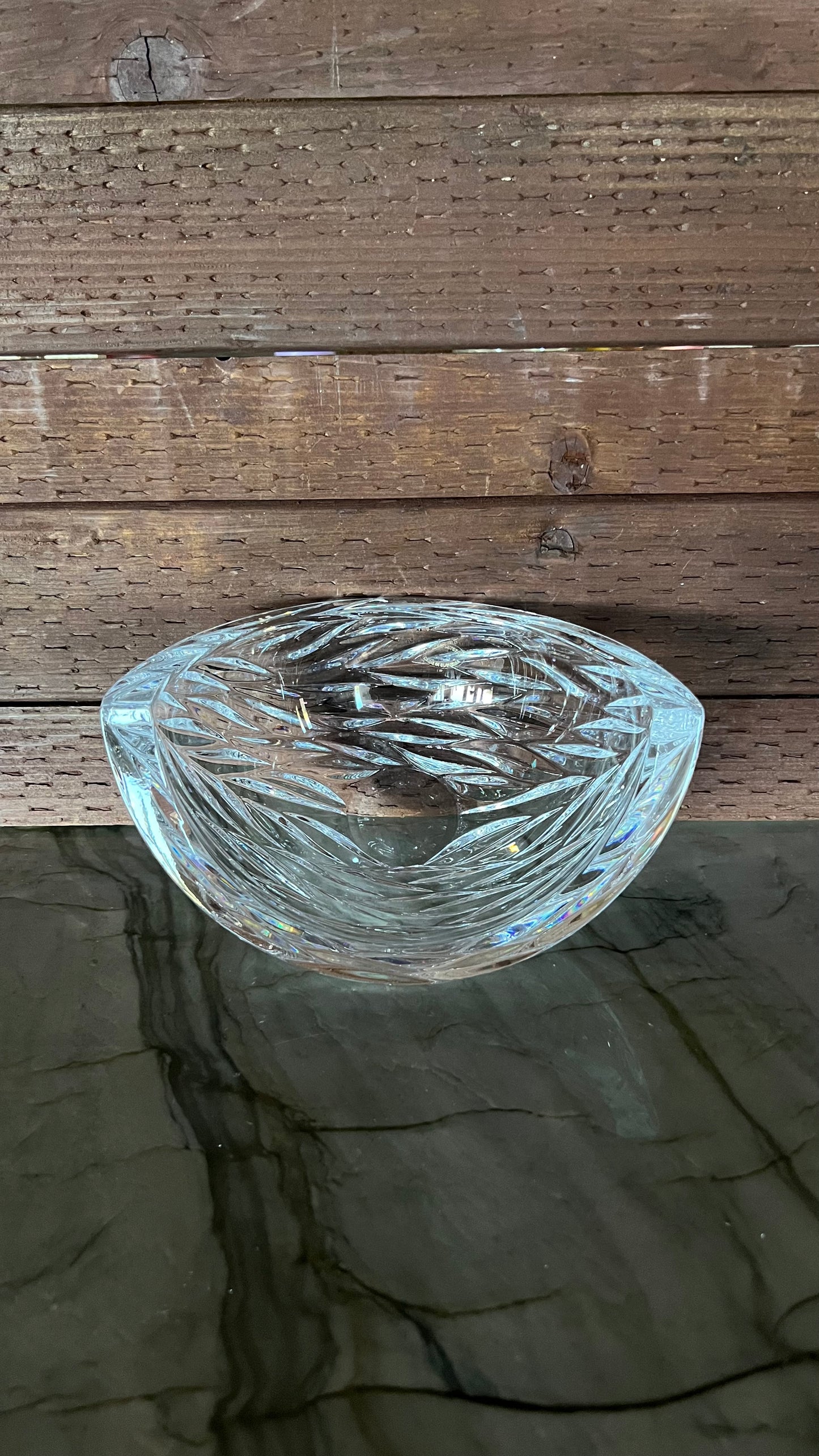 Rogaska Crystal Crescent Dish