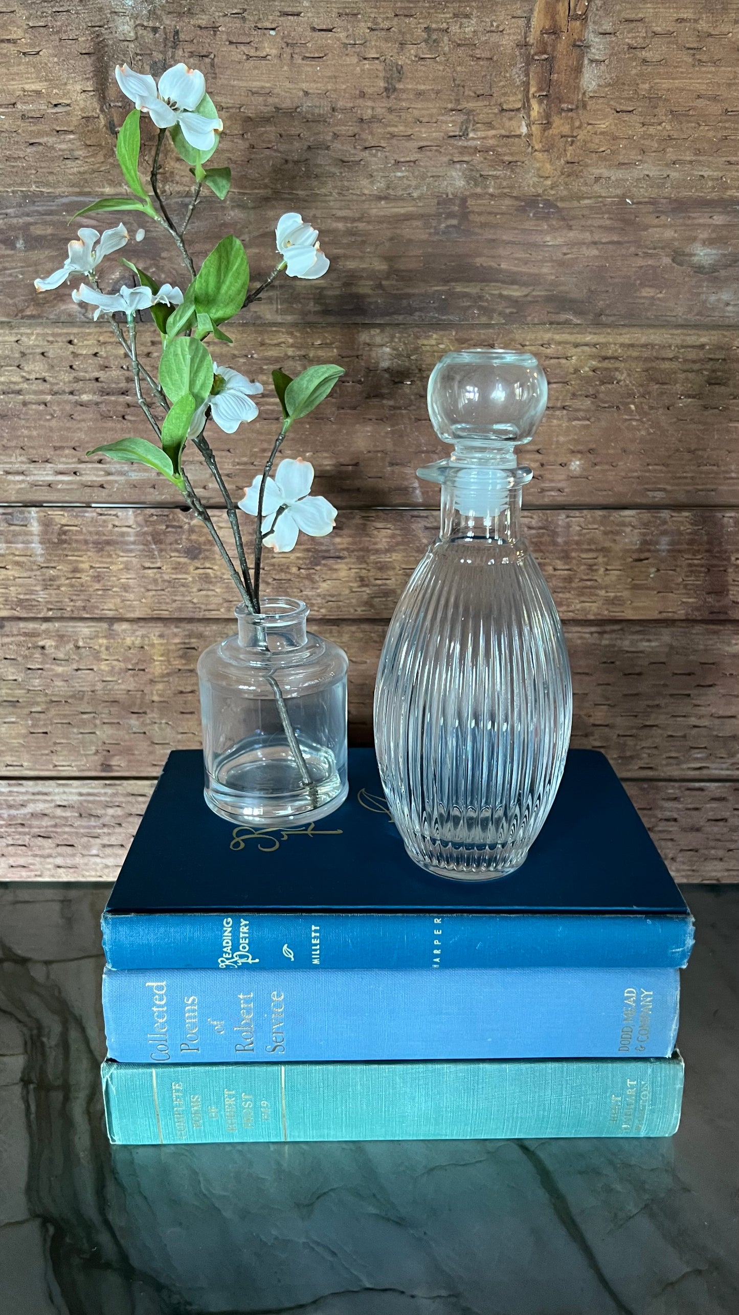 Hazel Atlas Ribbed Glass Bottle