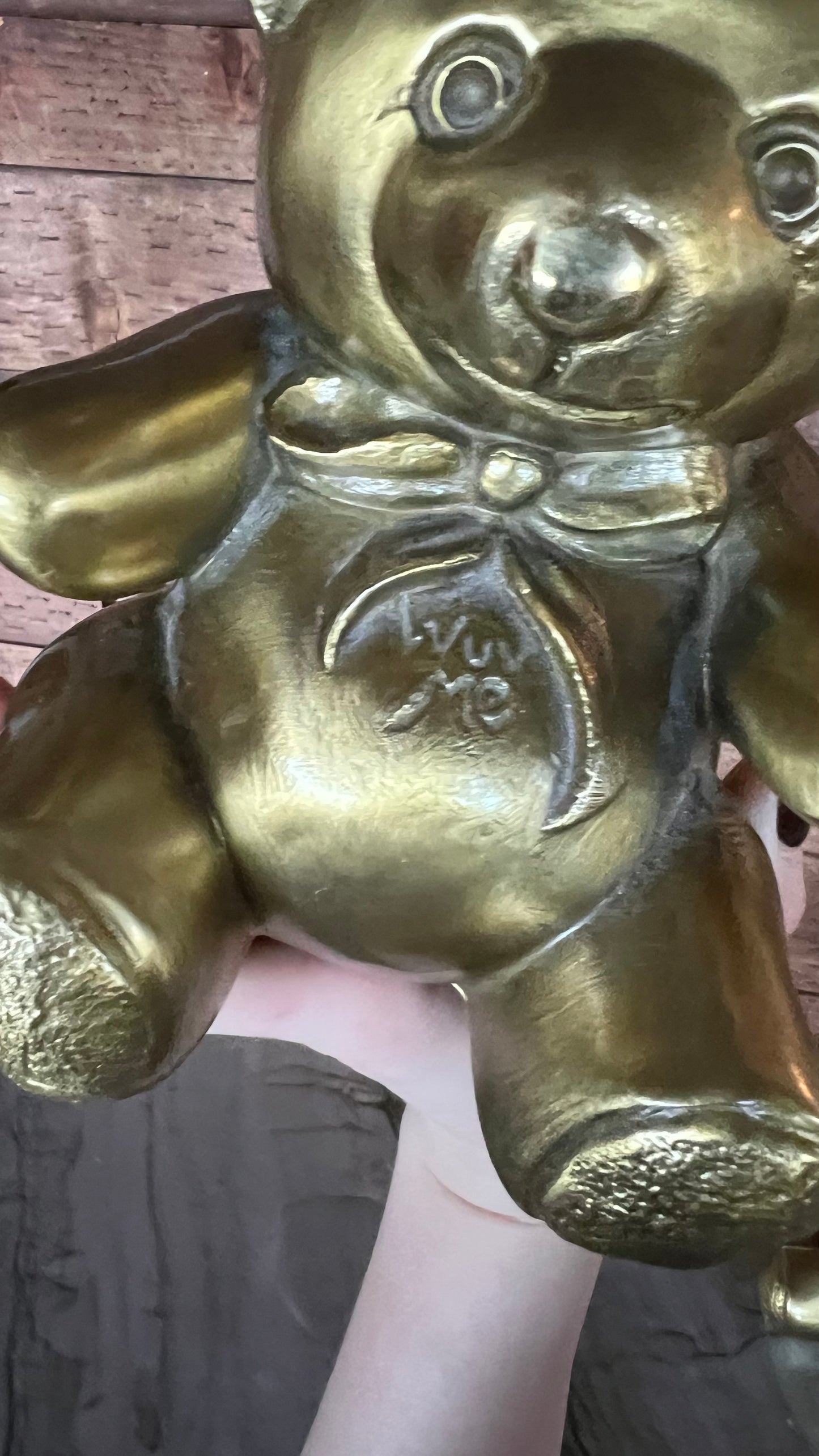 Brass Victor Teddy Bear Bookends