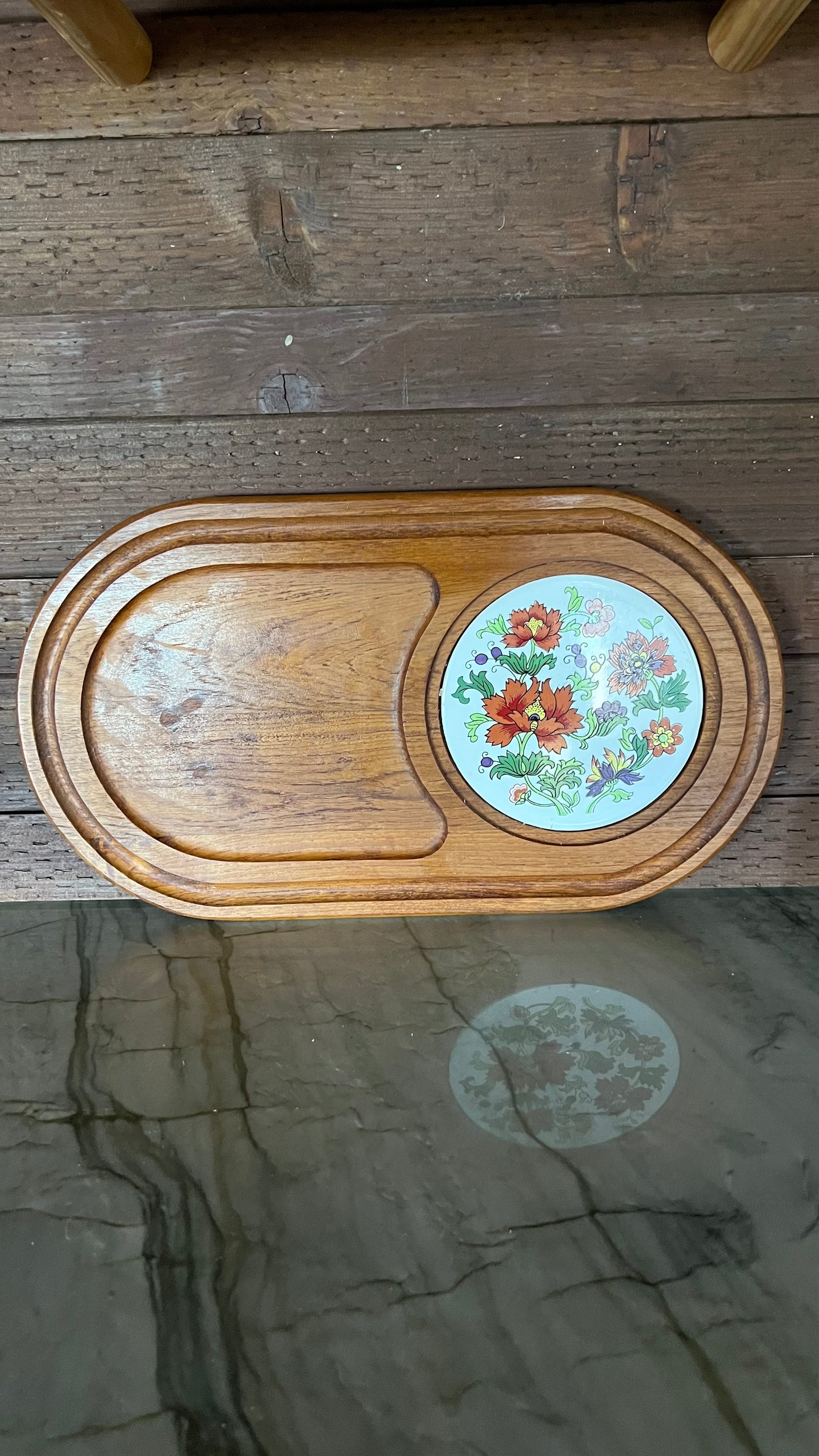 Teakwood Platter with Cover