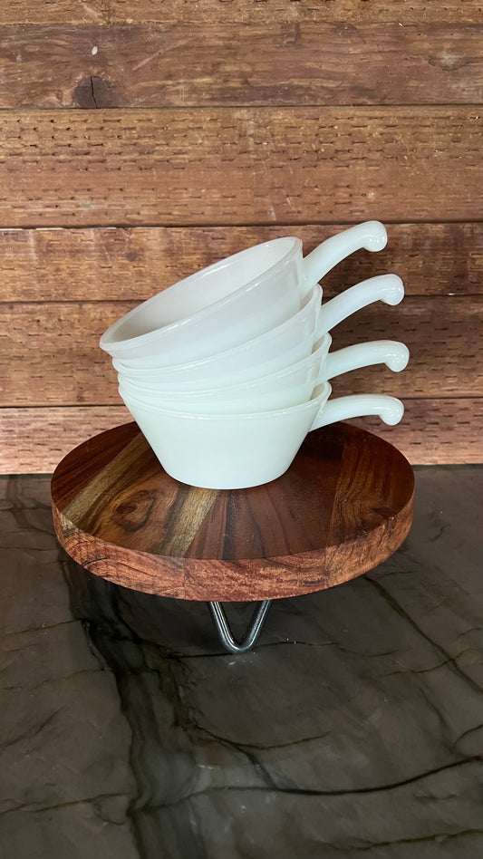 Anchor Hocking/Fire King Milk Glass Soup Bowls