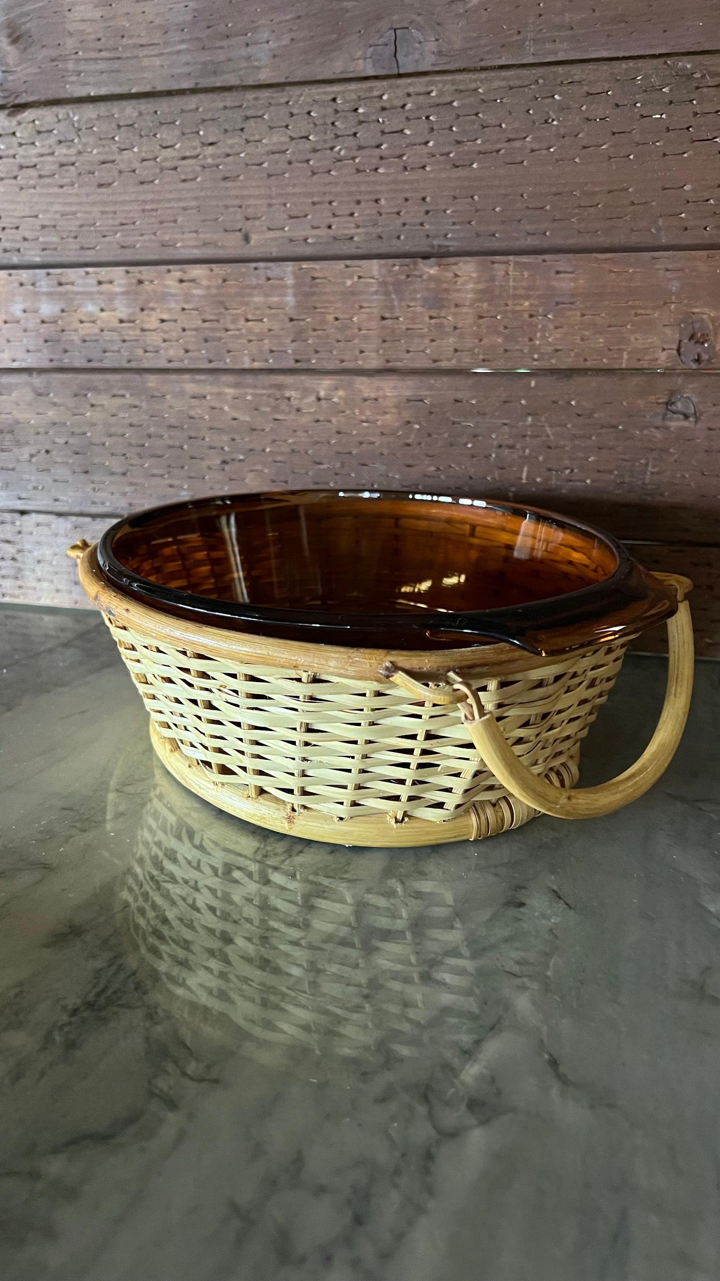 Anchor Hocking Serving Dish with Basket