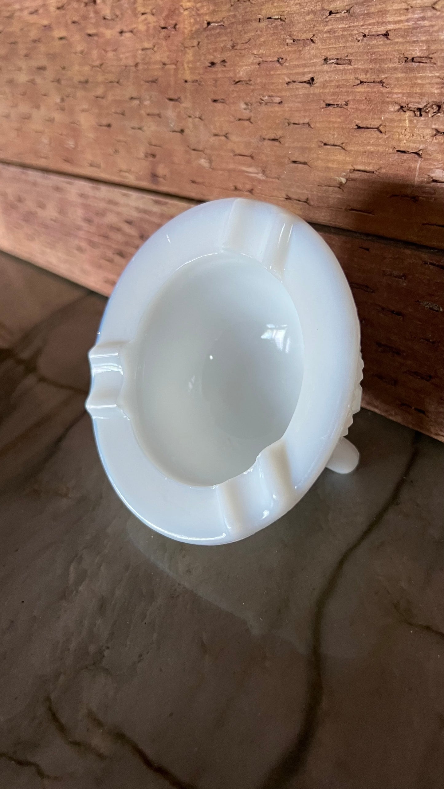 Vintage Fenton Milk Glass Ashtray