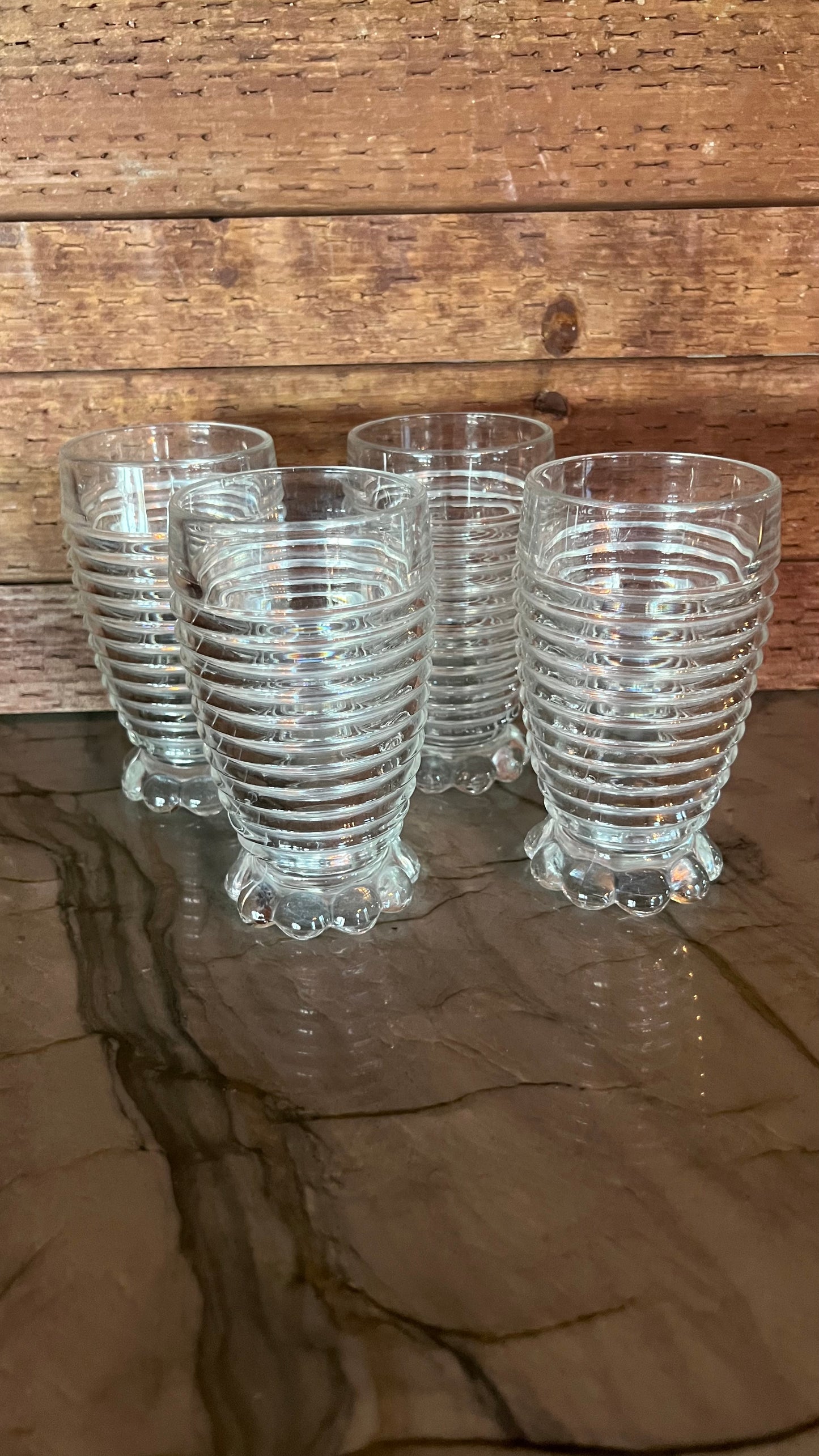 Anchor Hocking Ribbed Glasses