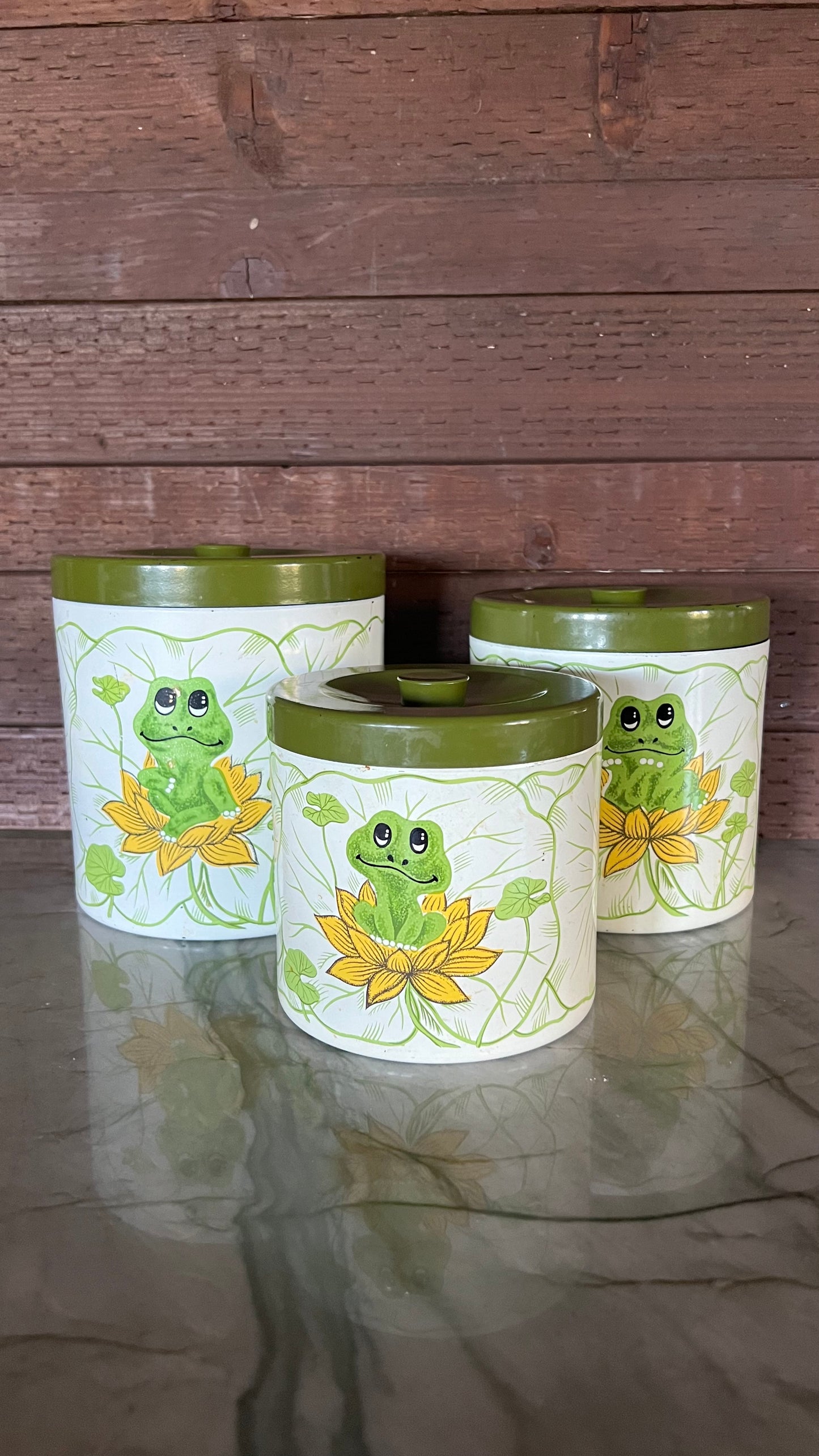 Neil the Frog Canister Set of 3