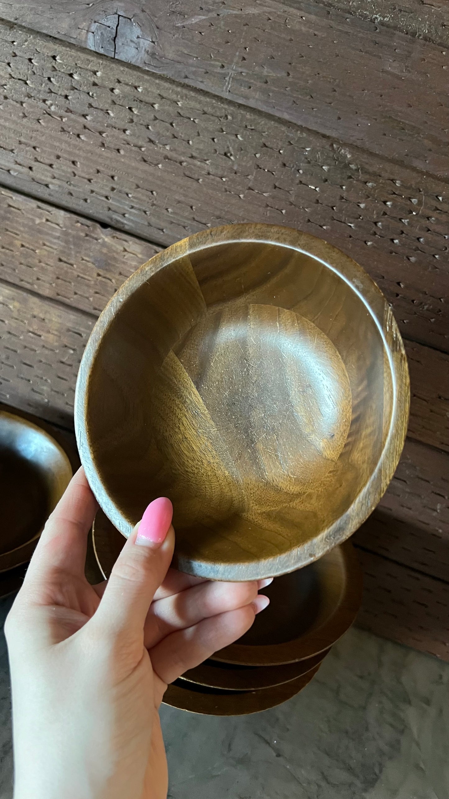 Set of Lebanon Supply Co Walnut Bowls