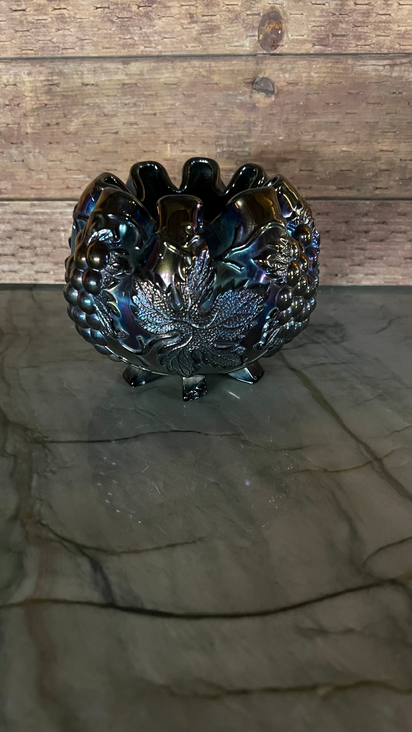 Carnival Glass Decorative Bowl