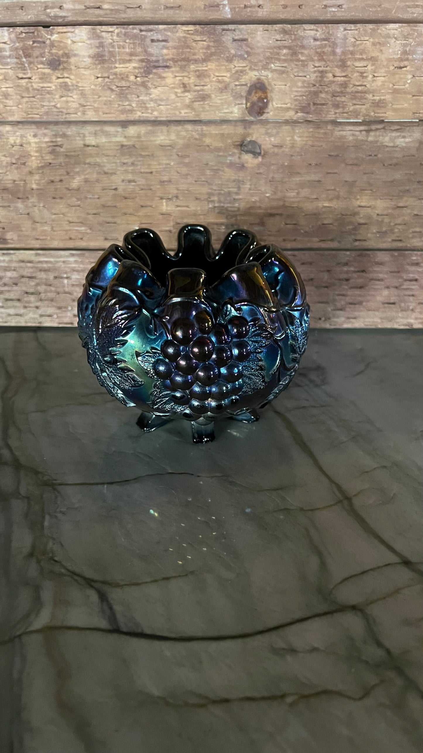 Carnival Glass Decorative Bowl