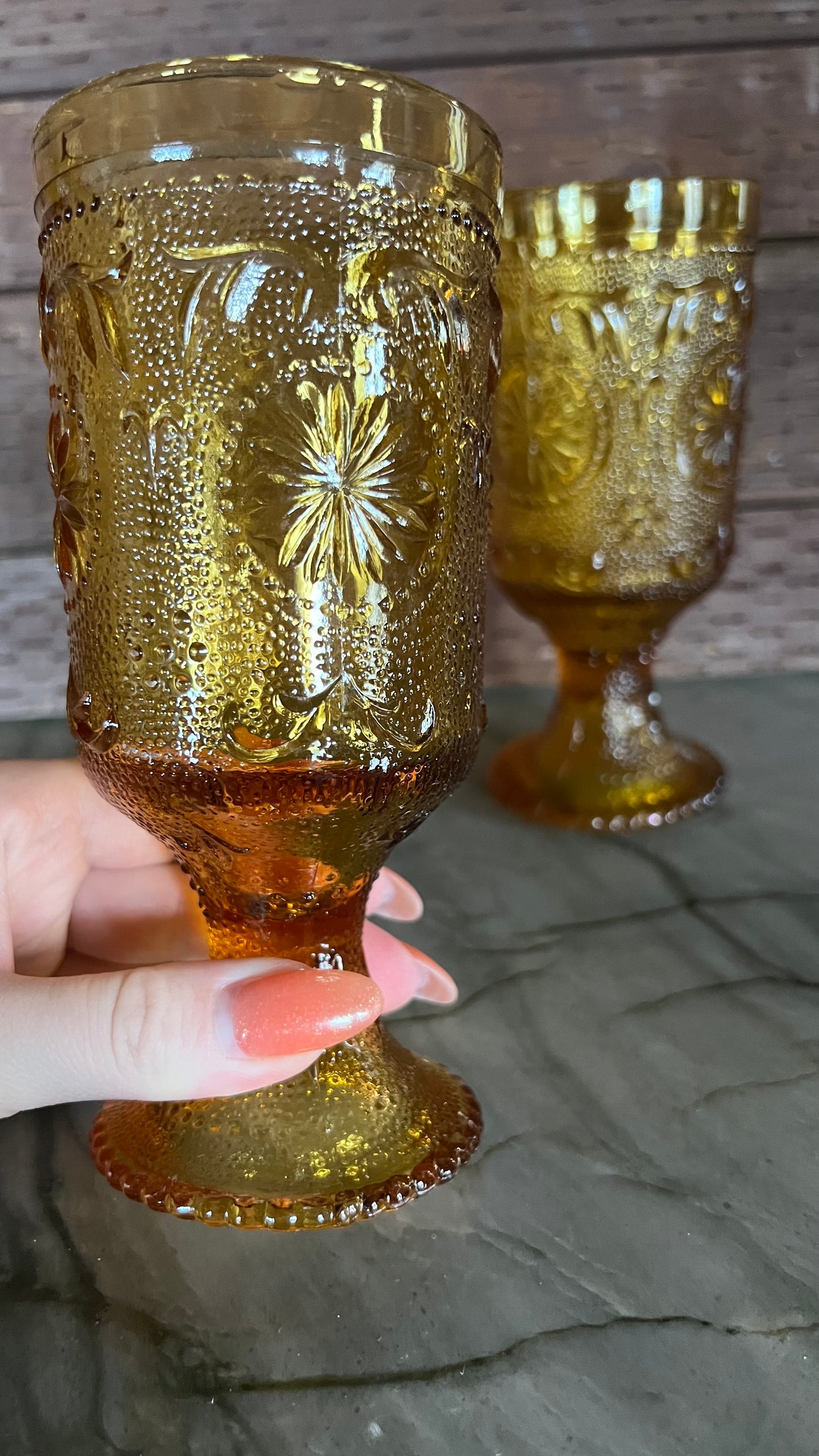 Indiana Glass Goblet Set