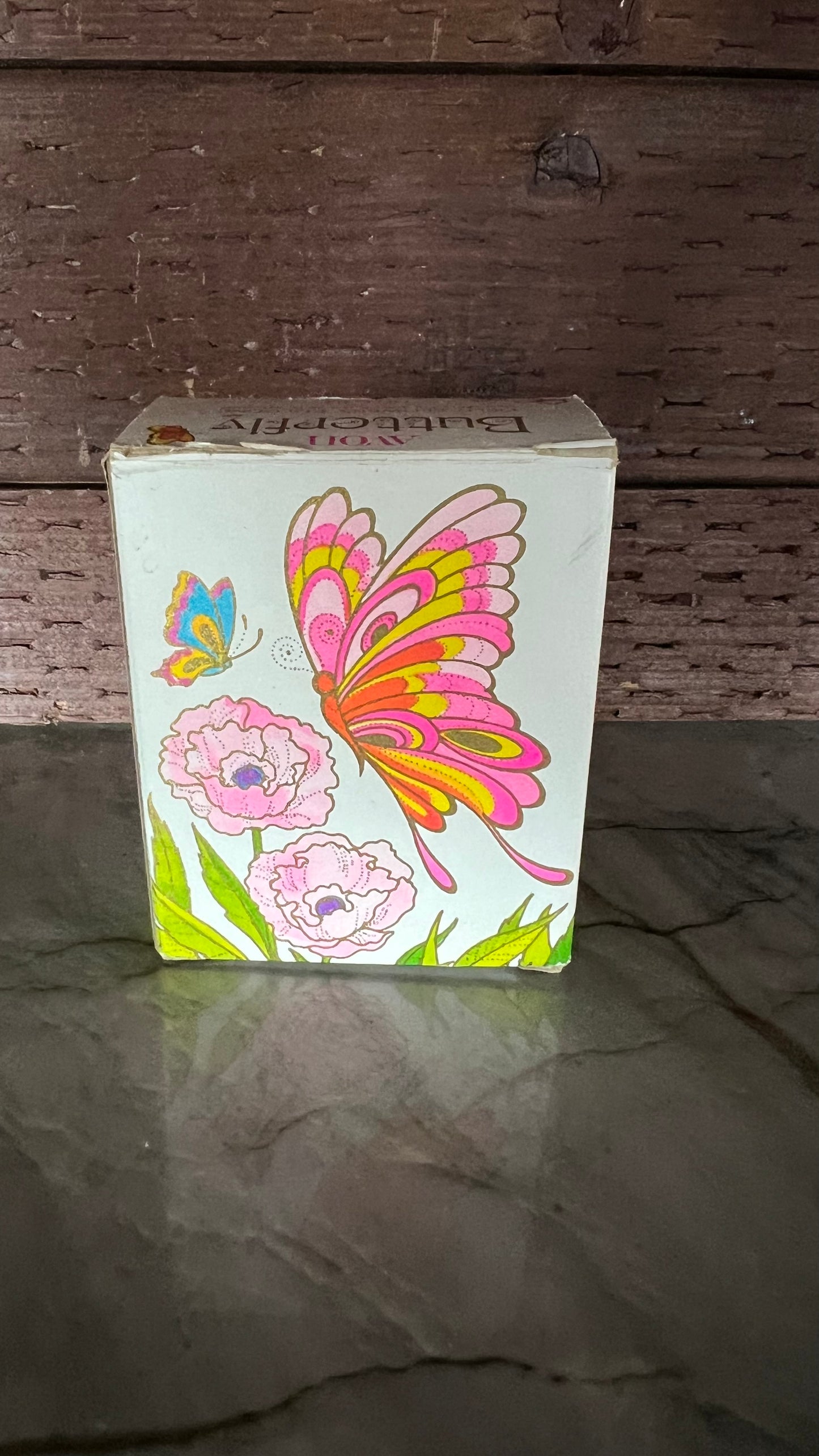 Avon Field Flowers Cologne Butterfly Canister