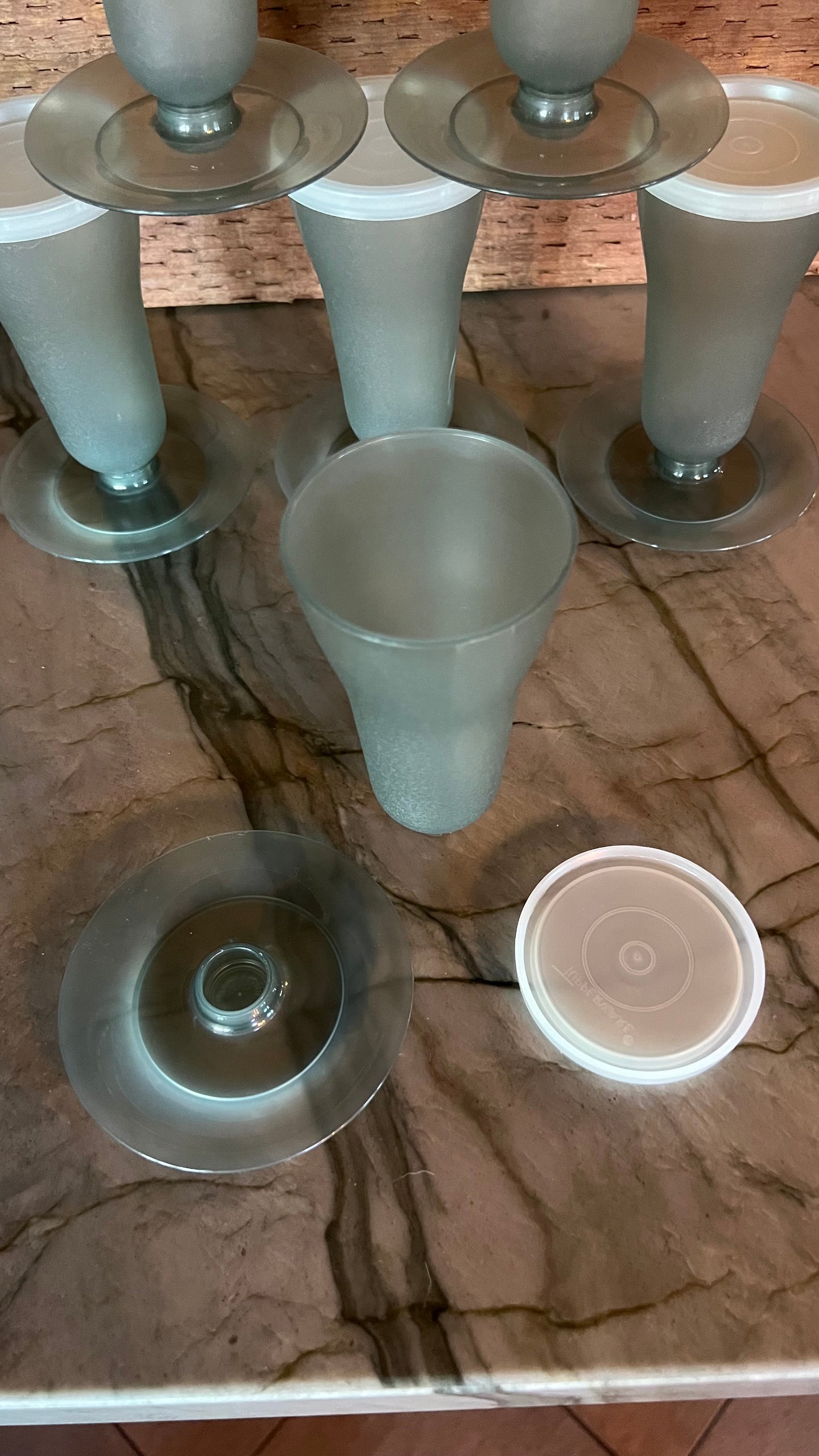 Tupperware Covered Cups