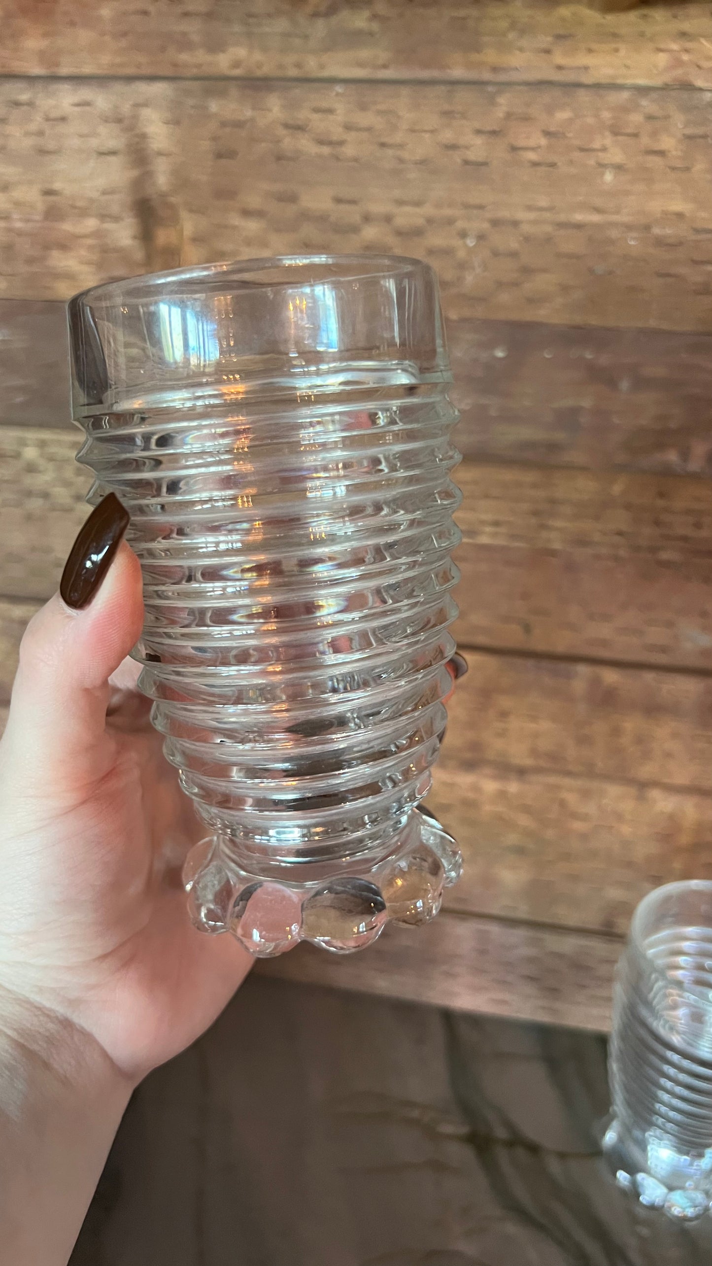 Anchor Hocking Ribbed Glasses