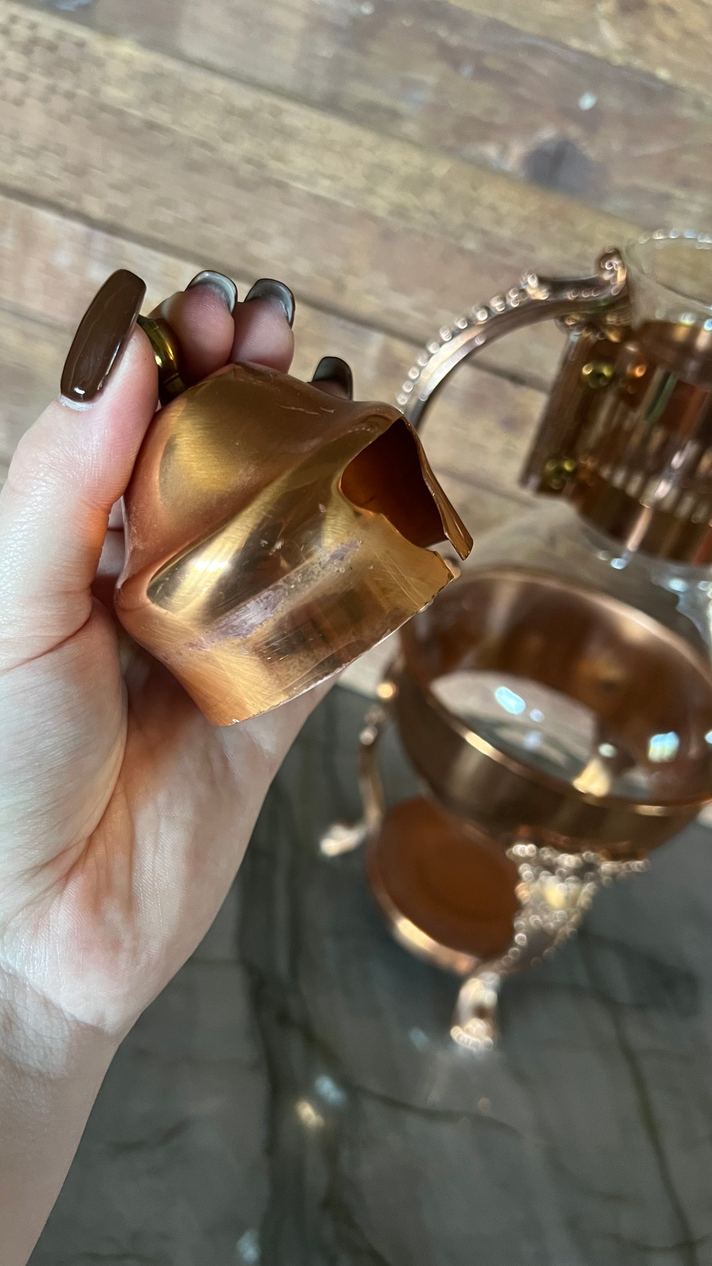 Copper & Glass Carafe