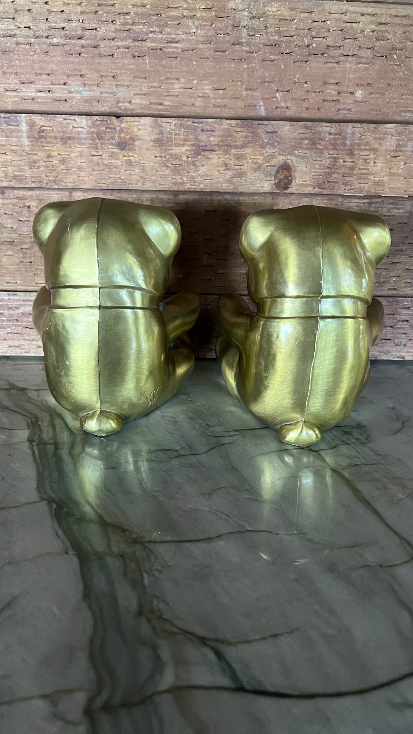 Brass Victor Teddy Bear Bookends