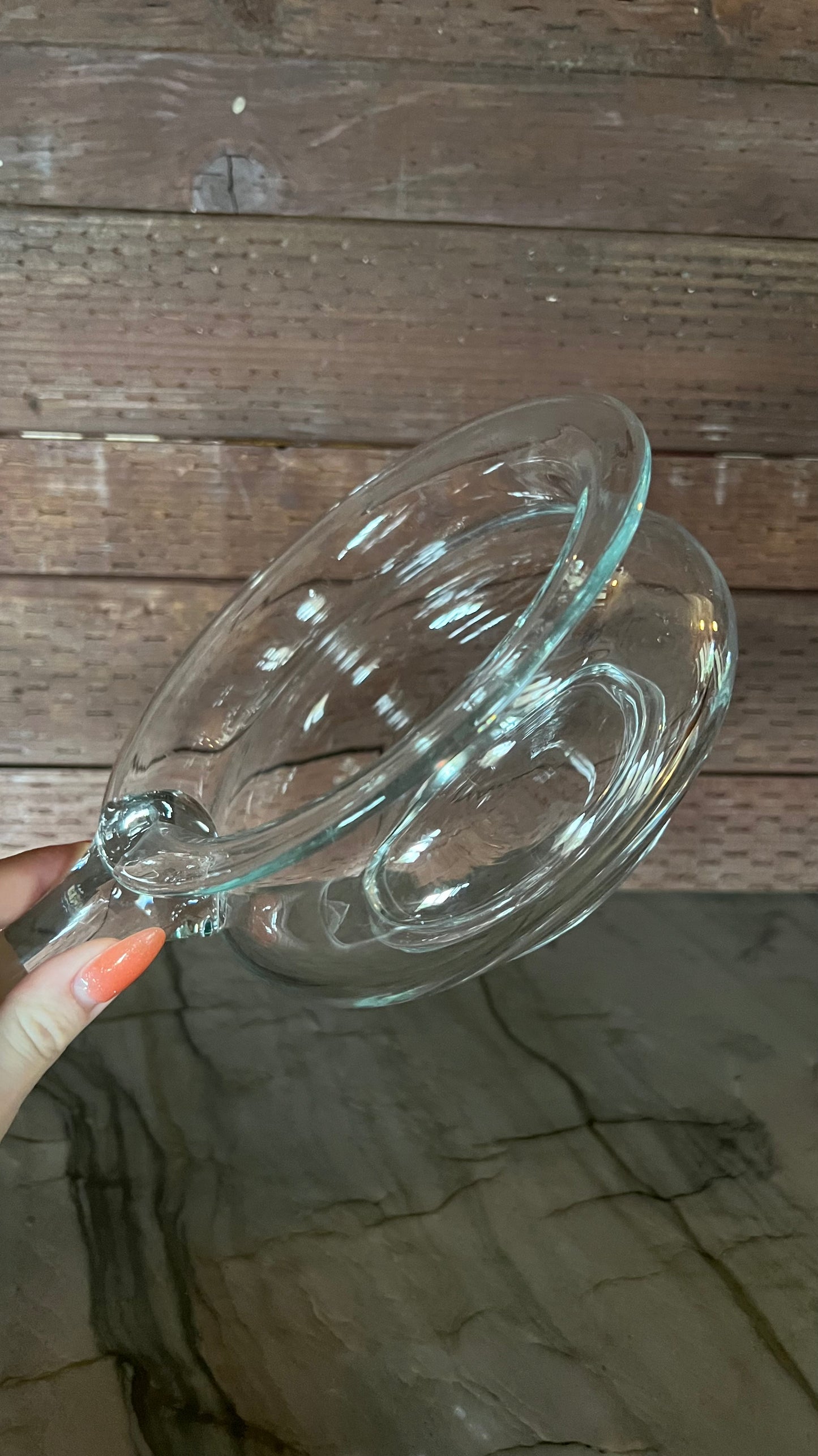 Mid Century Blown Glass Dish