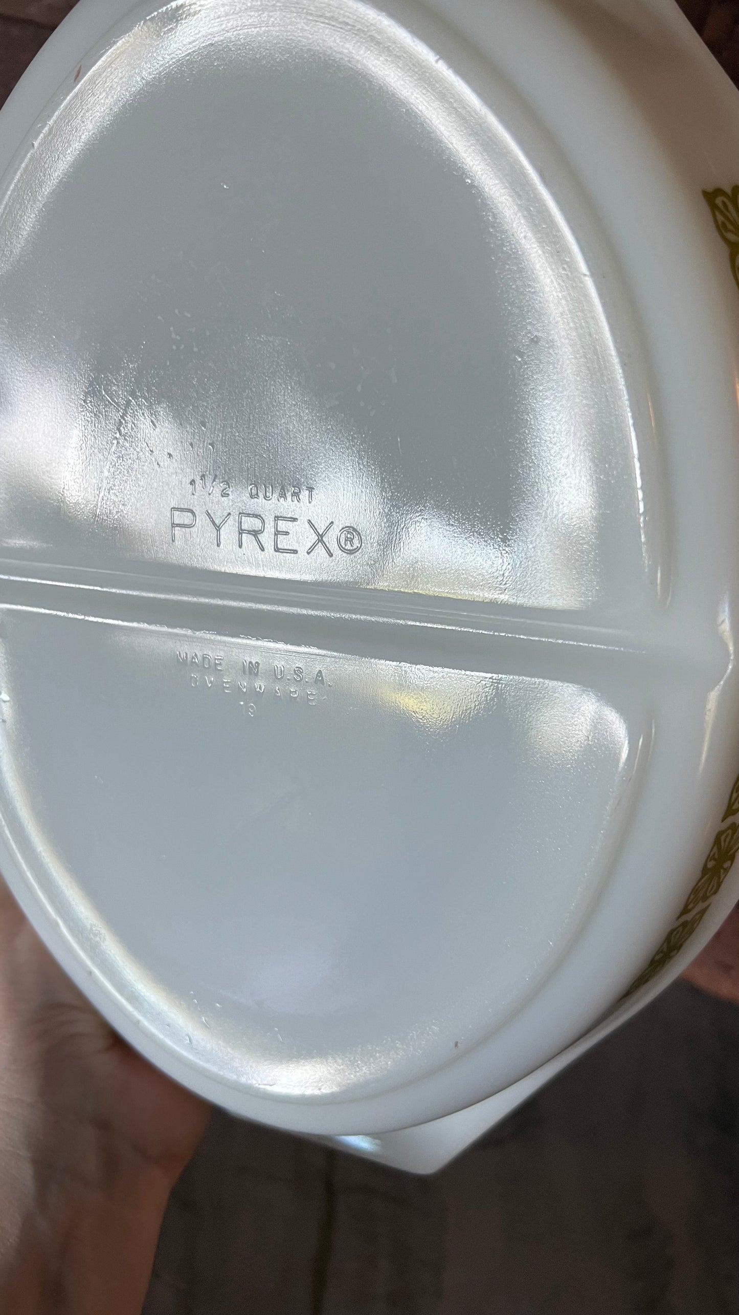 Pyrex Divided Casserole Dish