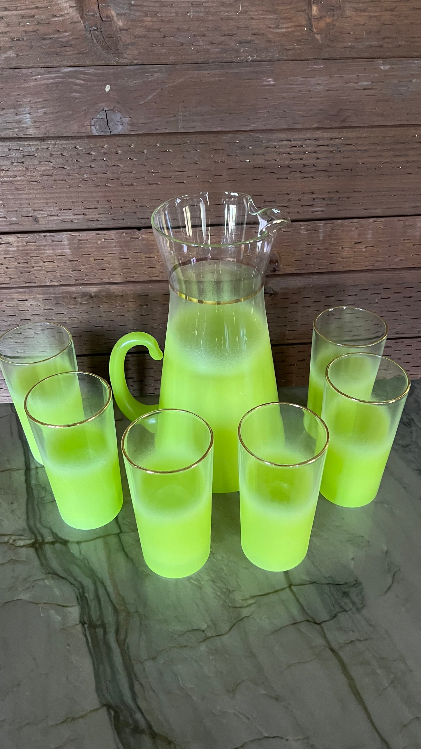 Blendo Green Glassware Set