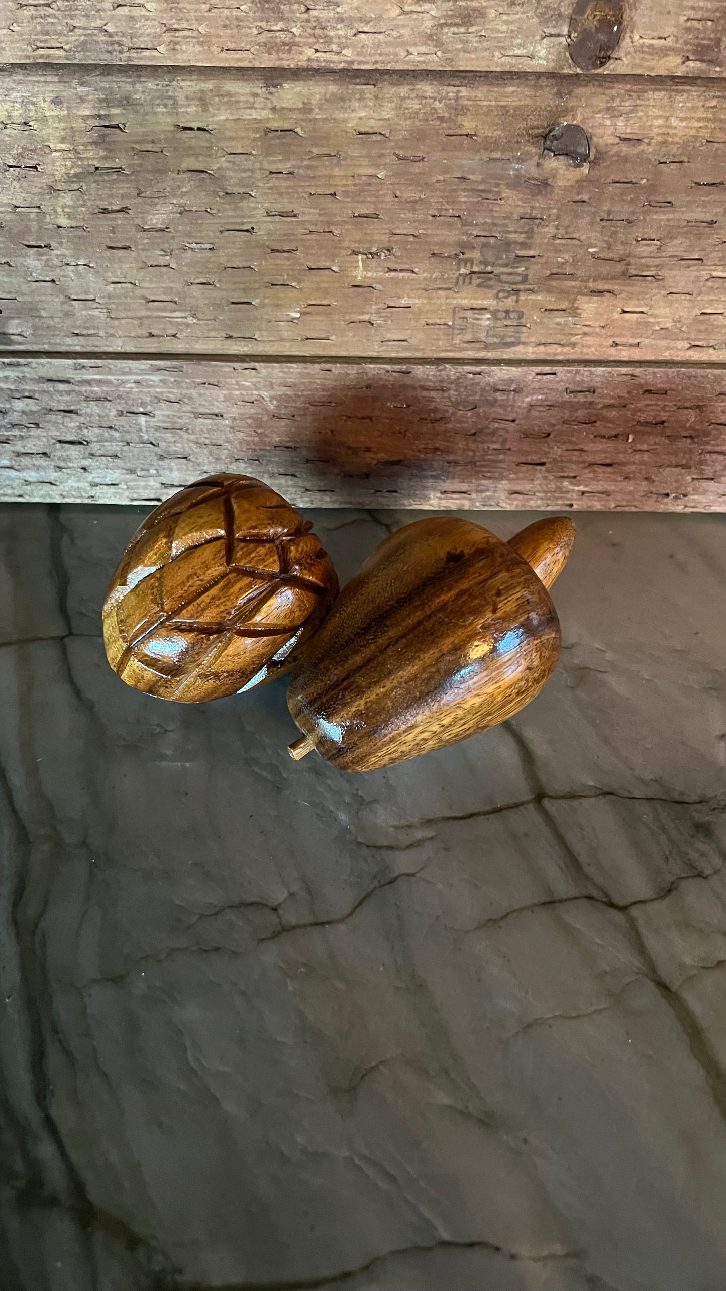 Mid Century Modern Carved Fruit