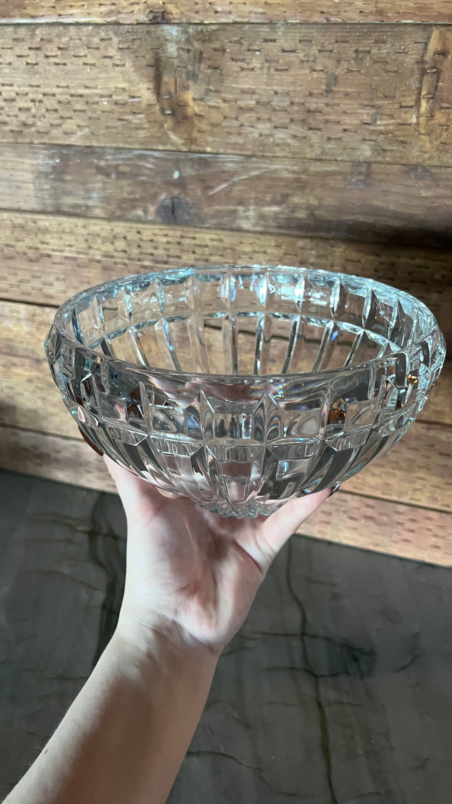 Vintage Mikasa Reflections Led Crystal Bowl