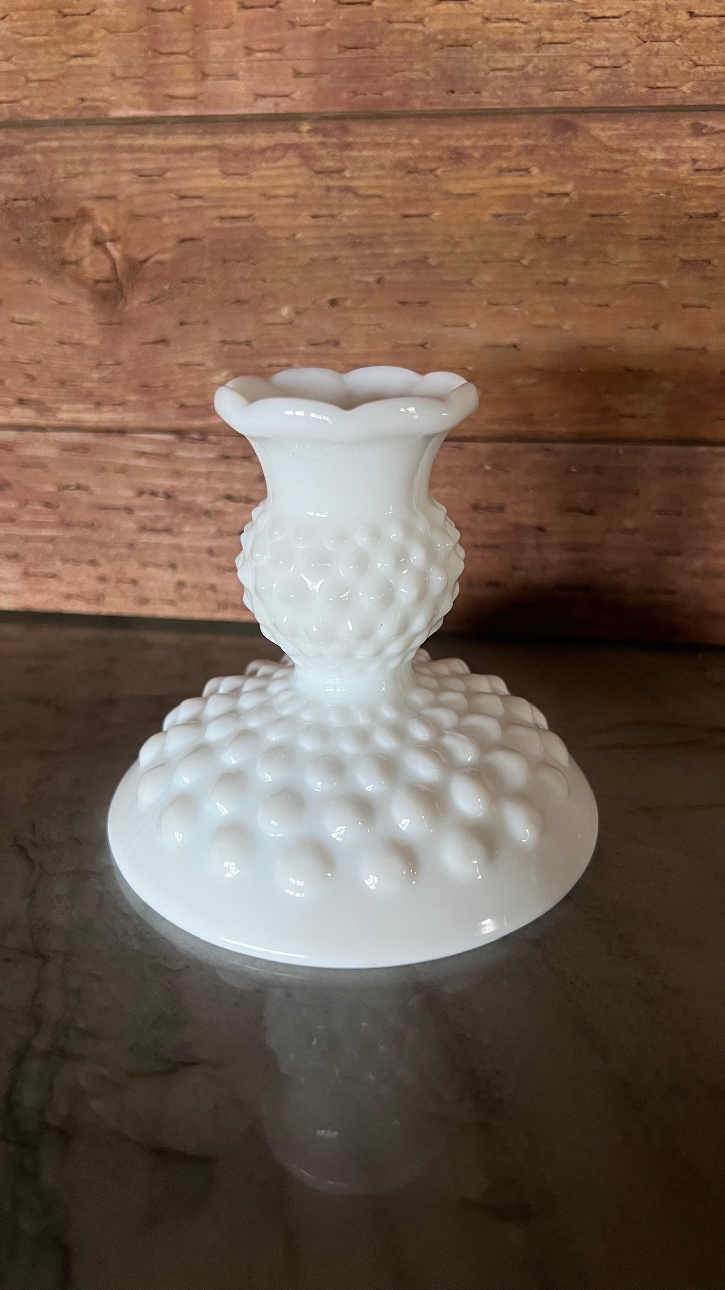 Vintage Fenton Milk Glass Candle Stick Holders