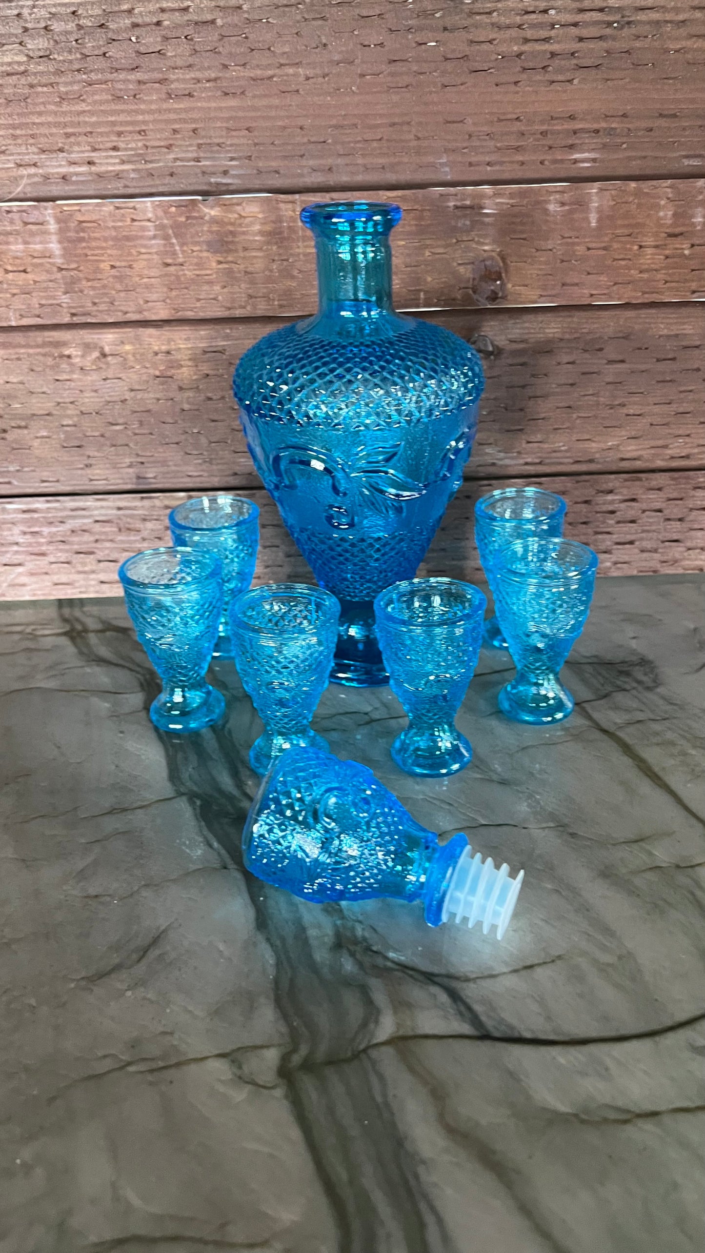 Vintage Decanter and Glass Set