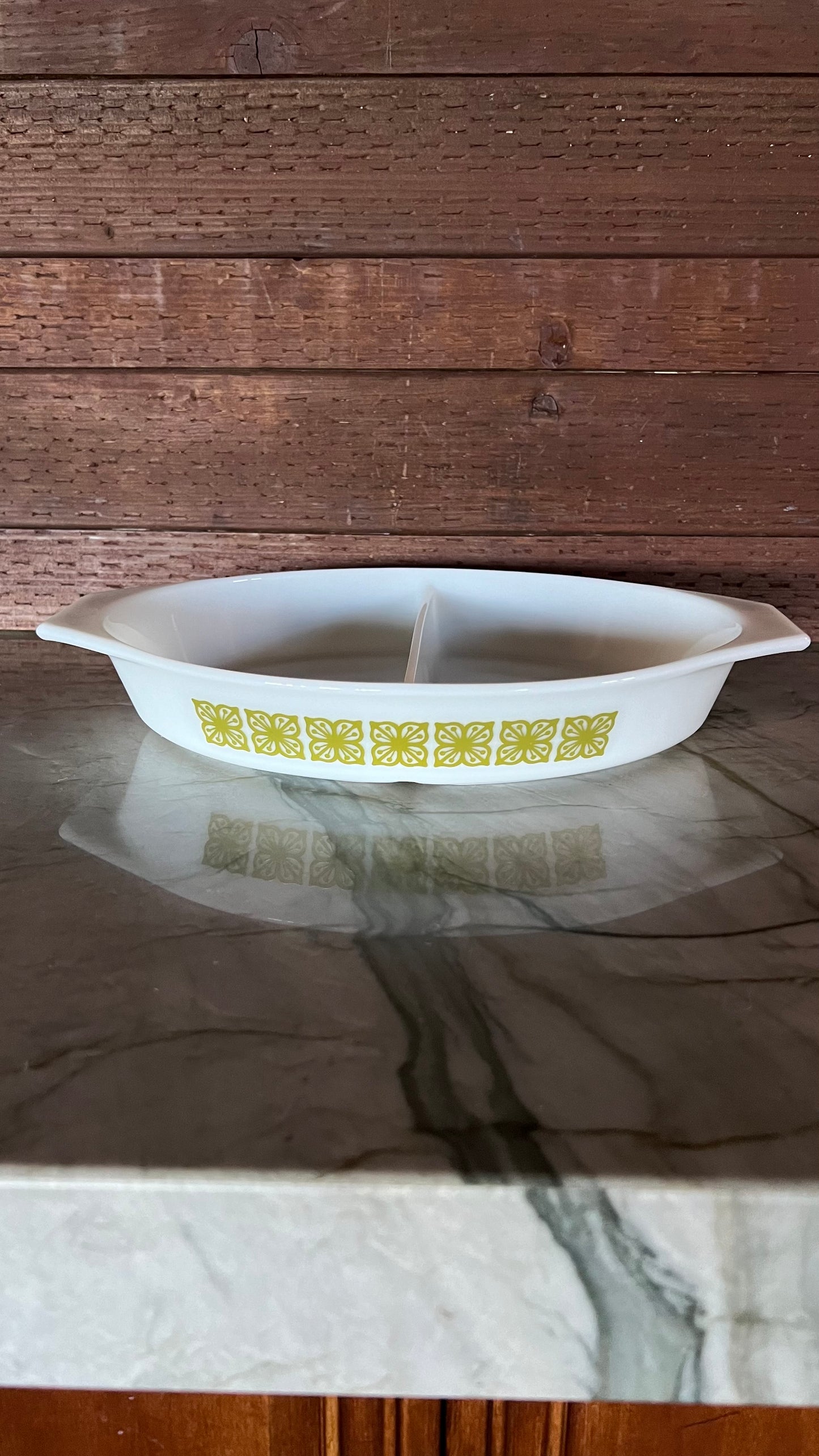 Pyrex Divided Casserole Dish