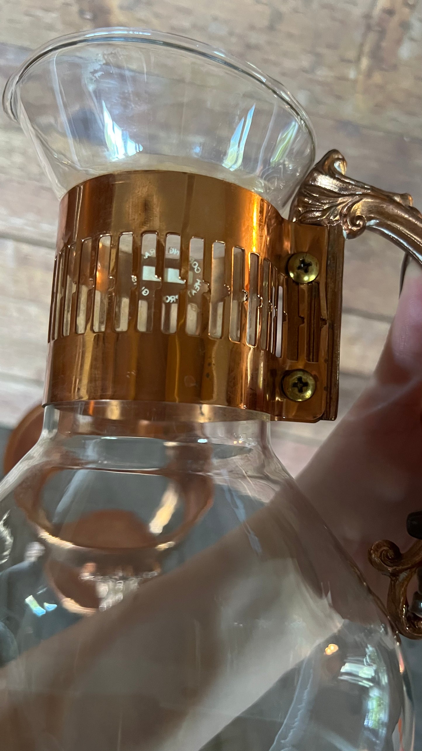 Copper & Glass Carafe