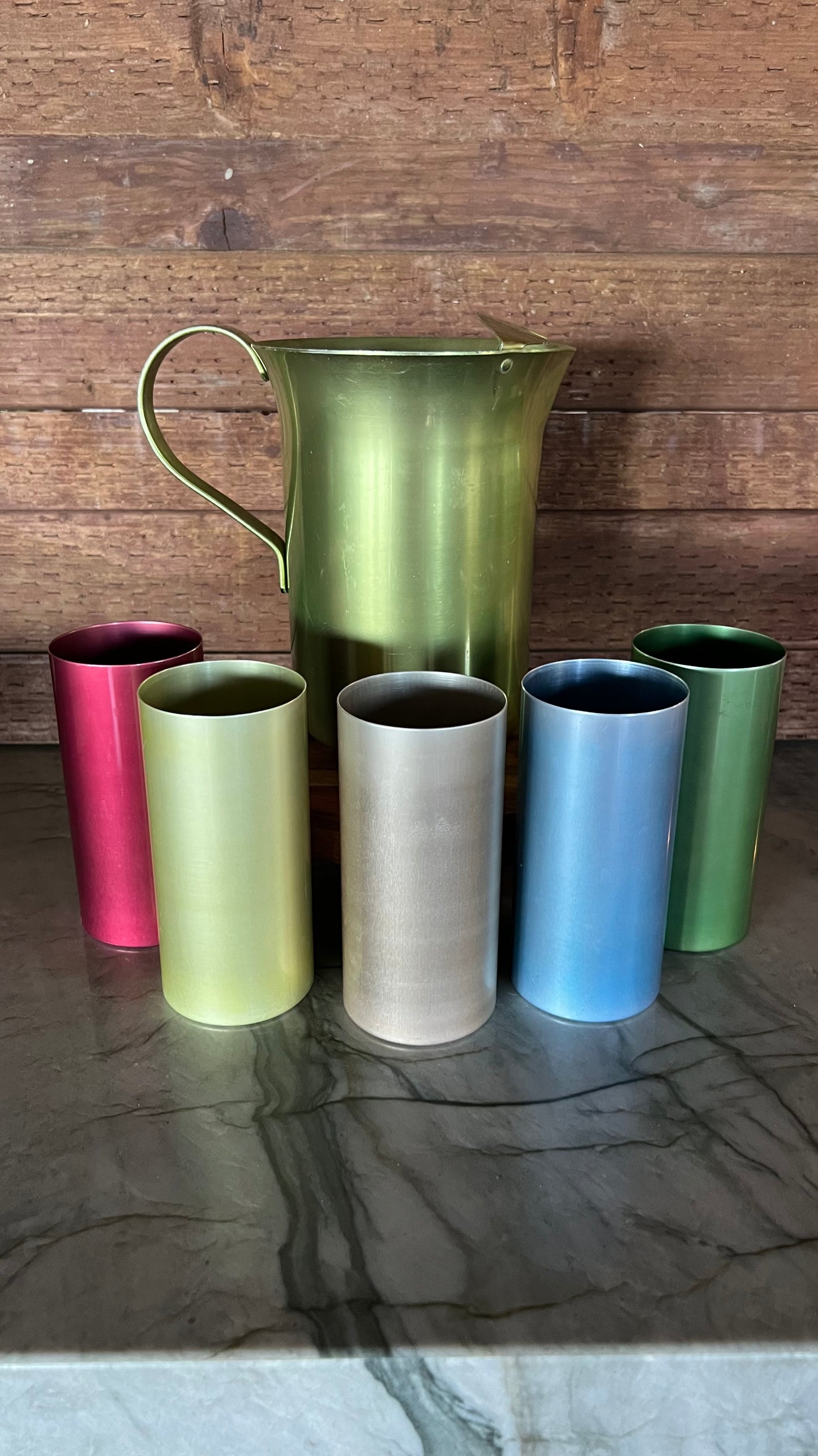 Vintage Aluminum Drink Ware Set